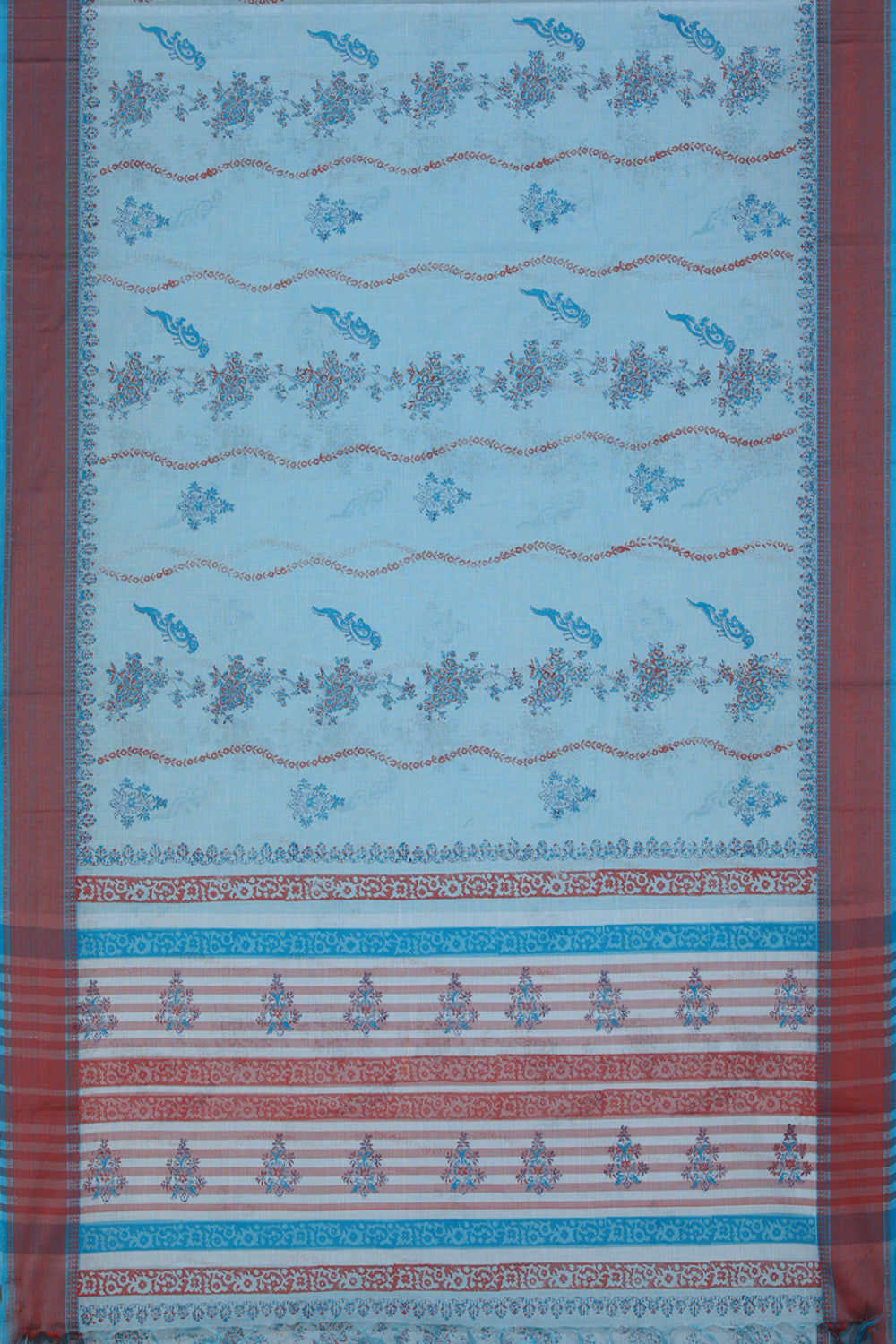 Kalanjali Ethnics Hand block printed cotton saree - view 3