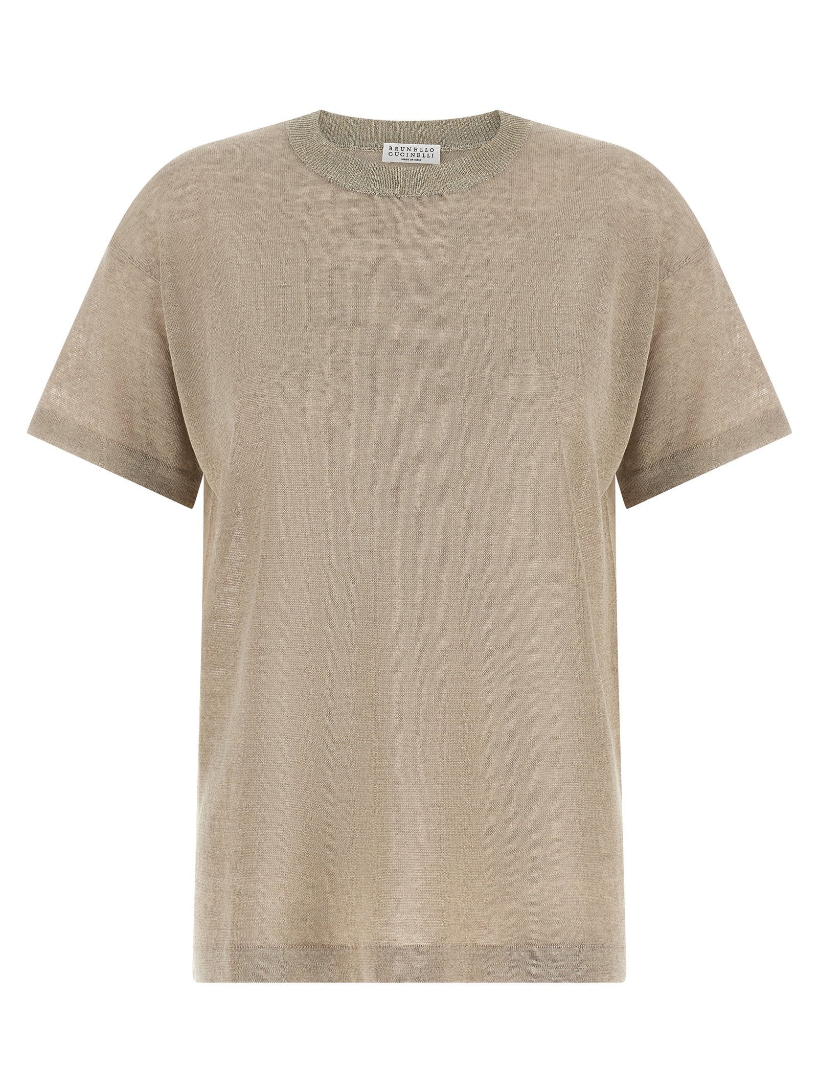 Brunello Cucinelli Dazzling Collar Sweater – 85% linen, 15% polyamide