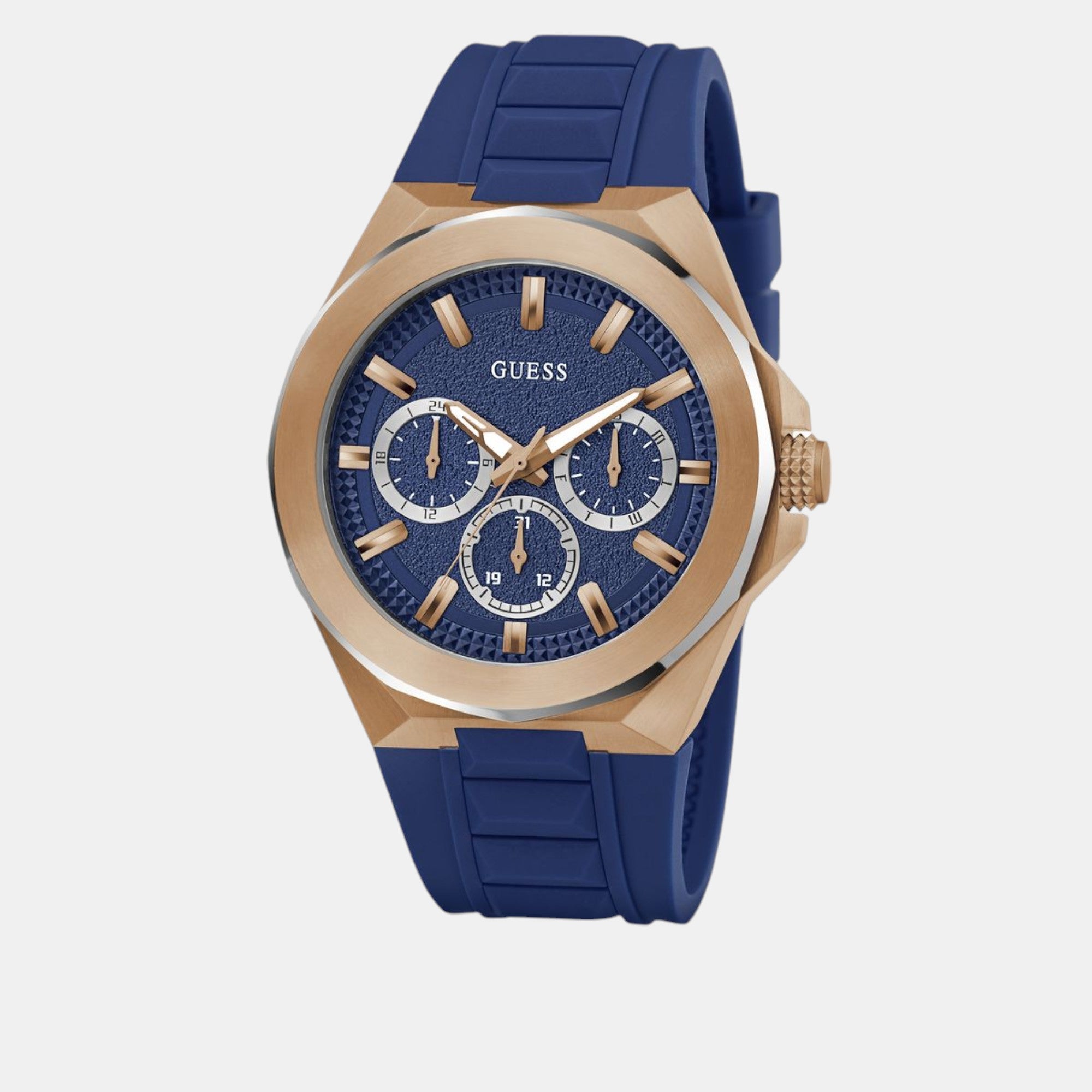 Guess Dashboard Men Quartz Blue Dial Multi-Function Silicone Watch GW0799G2 - view 2