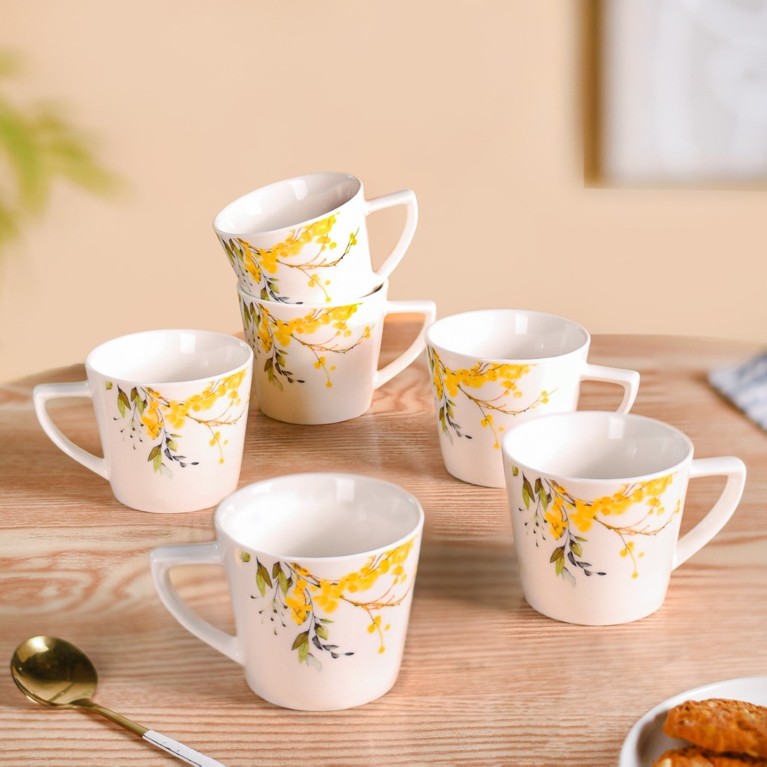 Nestasia Buttercup Blossom Tea Cup Set Of 6 150ml
