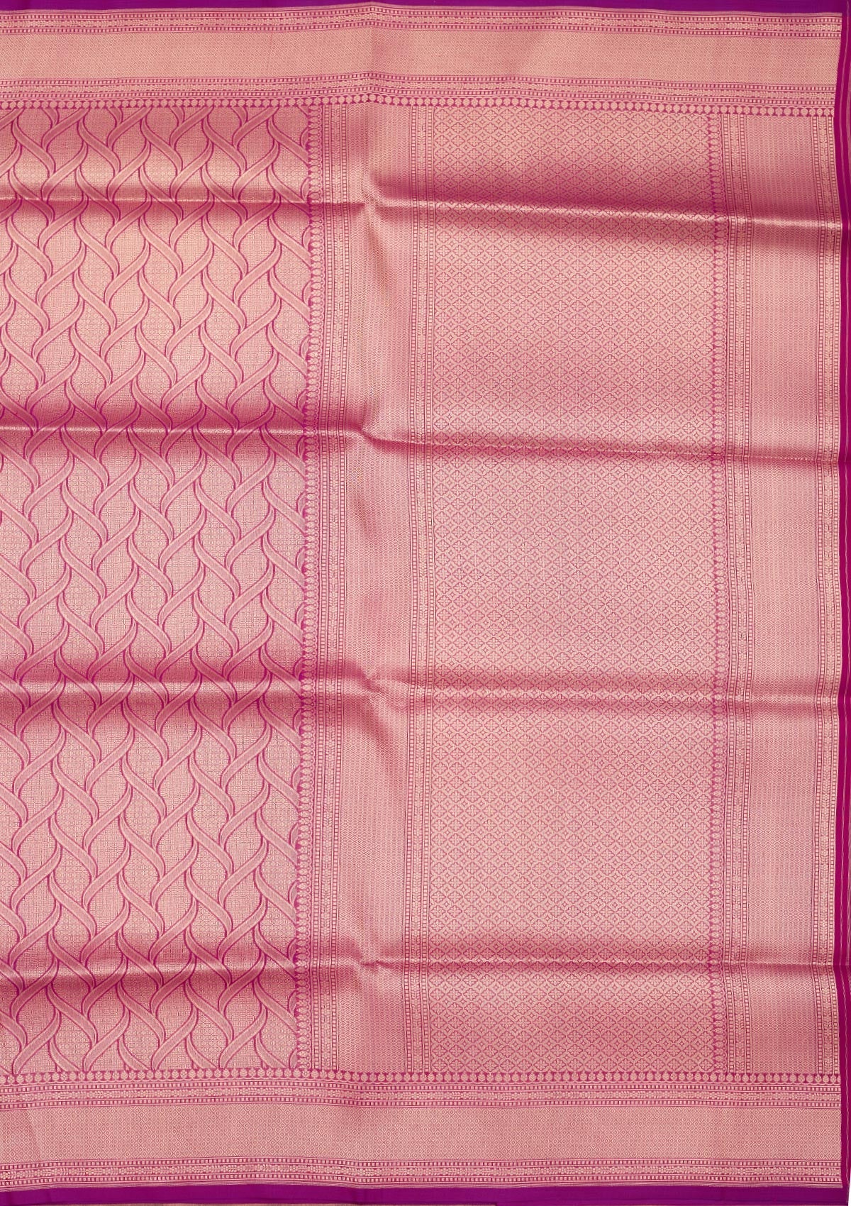 Koskii Onion Pink Zariwork Pure Silk Saree – Women's - view 5