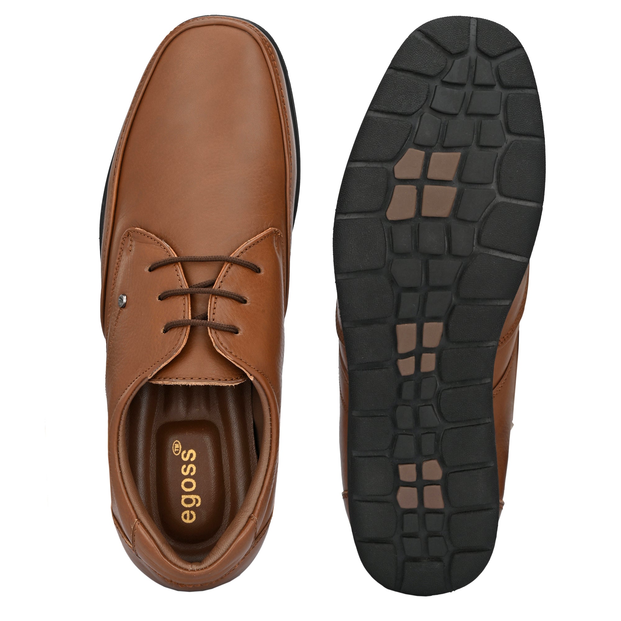 egoss-shoes Egoss Casual Derby Lace Up Leather Shoes For Men - view 15