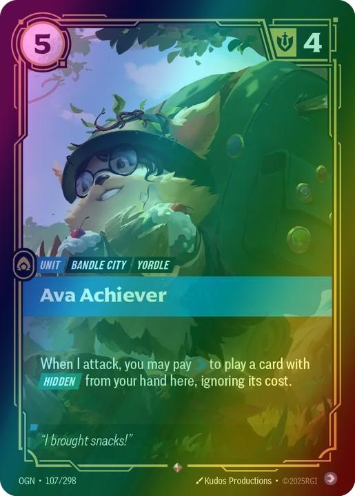 298 origins foil – Riftbound Ava Achiever - 107/298 [Origins] [Foil]