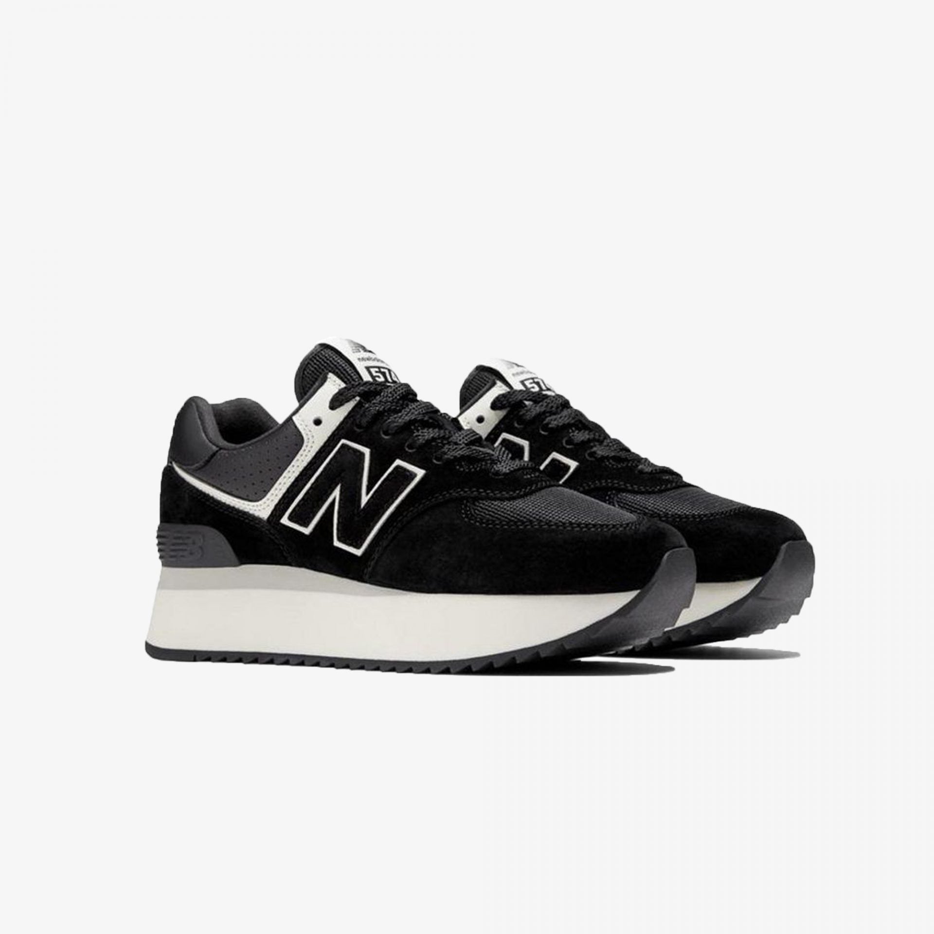 574 black – New Balance | 574+ { BLACK