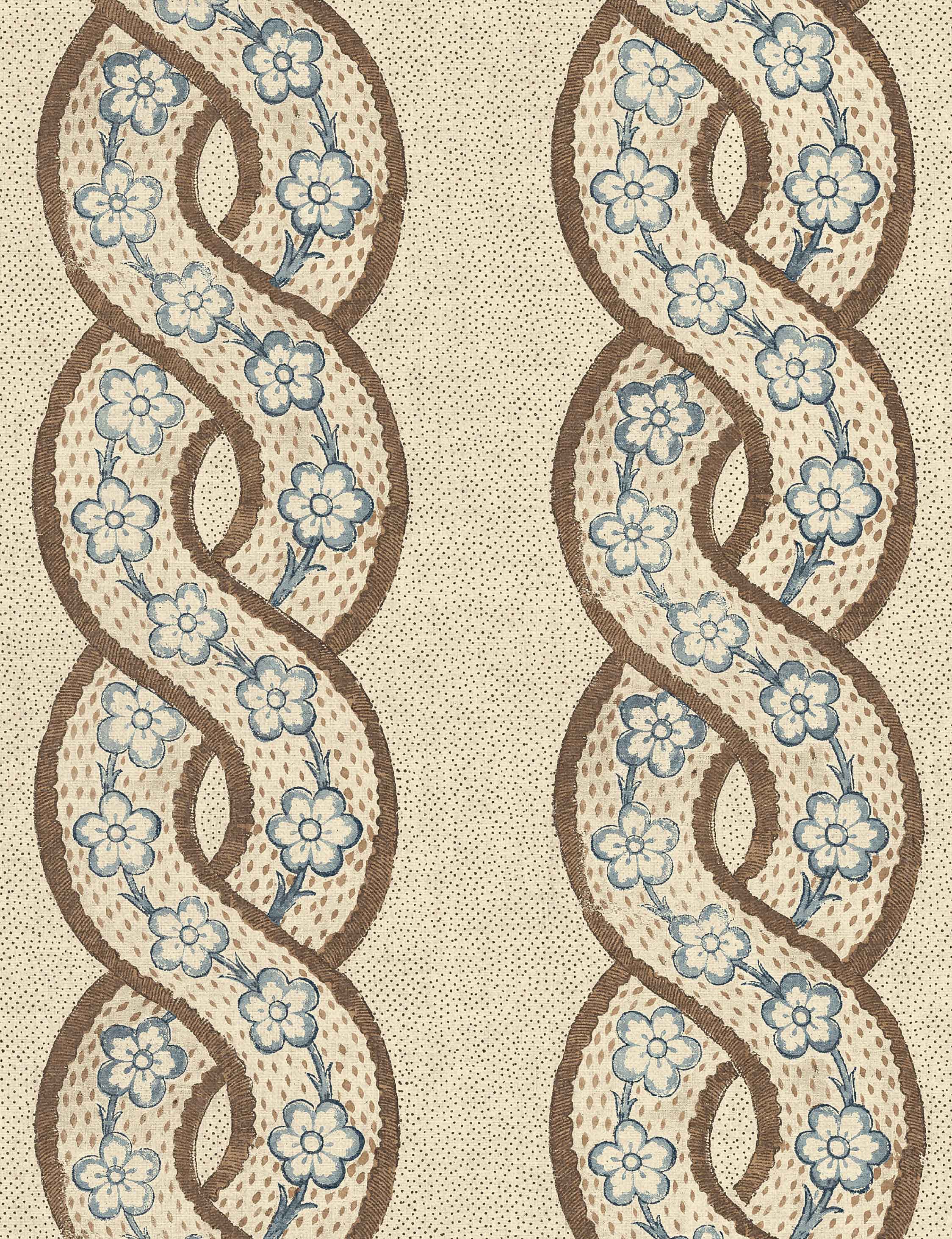 Lulu and Georgia Whitby Tea Stained Linen Fabric by Nathan Turner
