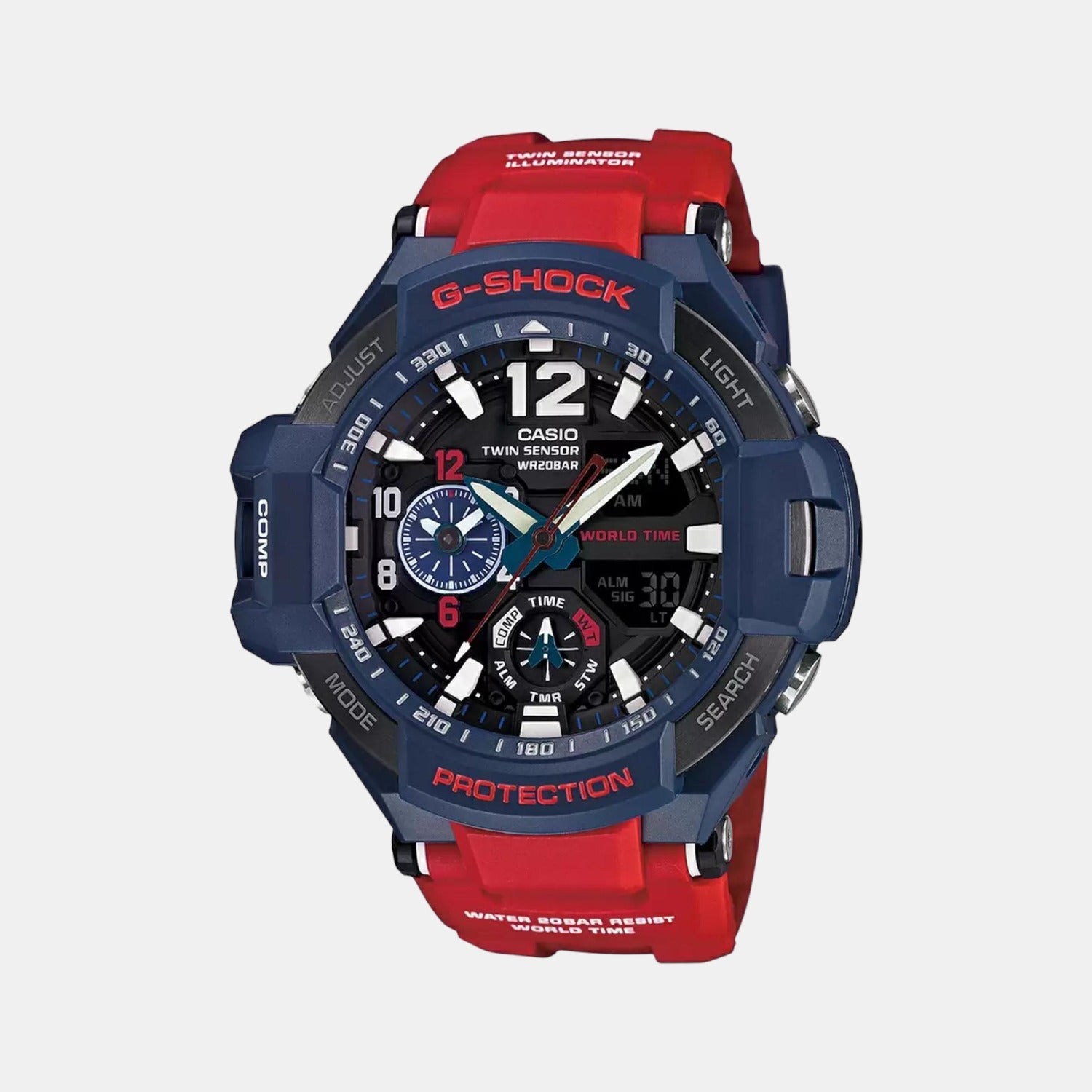 Casio G-Shock Men Quartz Black Dial Analog-Digital Resin Watch G597