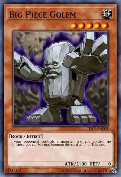 Yu-Gi-Oh! Big Piece Golem - TDGS-EN008 - Rare - 1st Edition