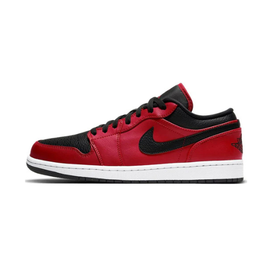 Nike Air Jordan Jordan 1 Low Reverse Bred Pebbled Swoosh