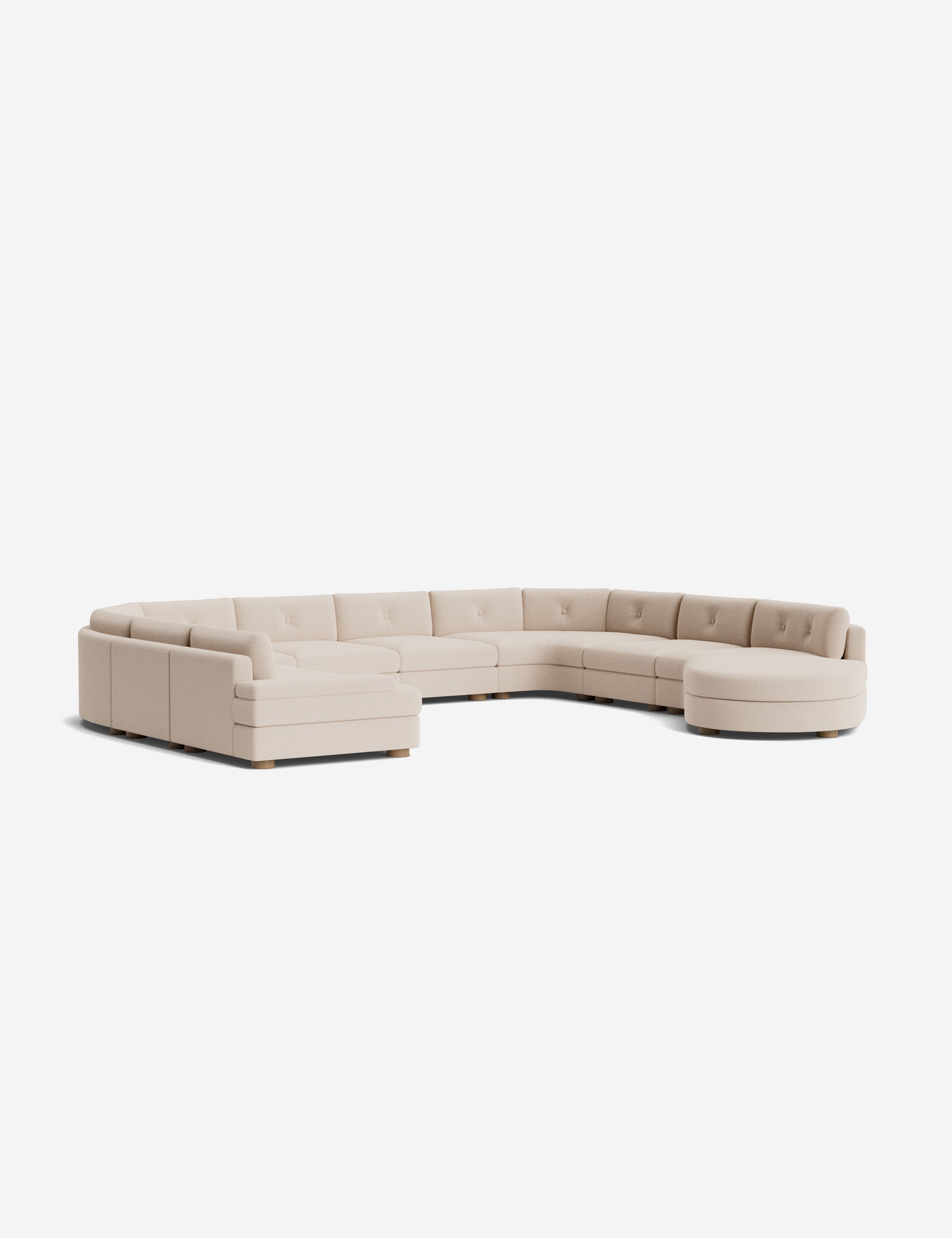 Lulu and Georgia Hill Modular U-Shaped Sectional Sofa - view 44