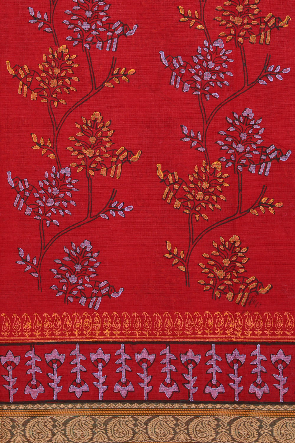 Kalanjali Ethnics Hand block printed cotton saree - view 3