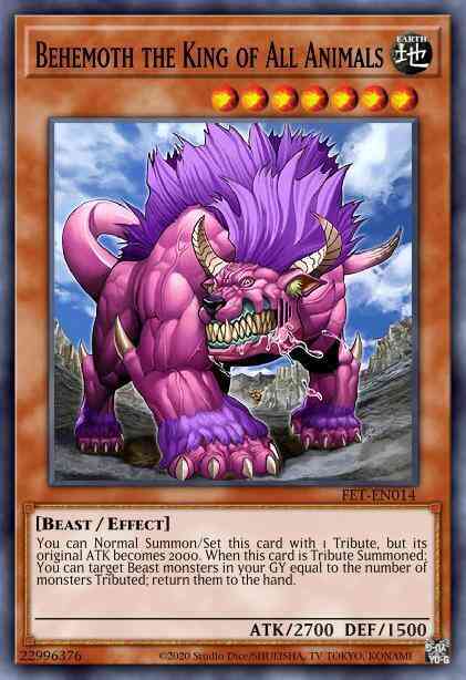 Yu-Gi-Oh! Behemoth the King of All Animals - SBCB-EN052 - Common - 1st Edition