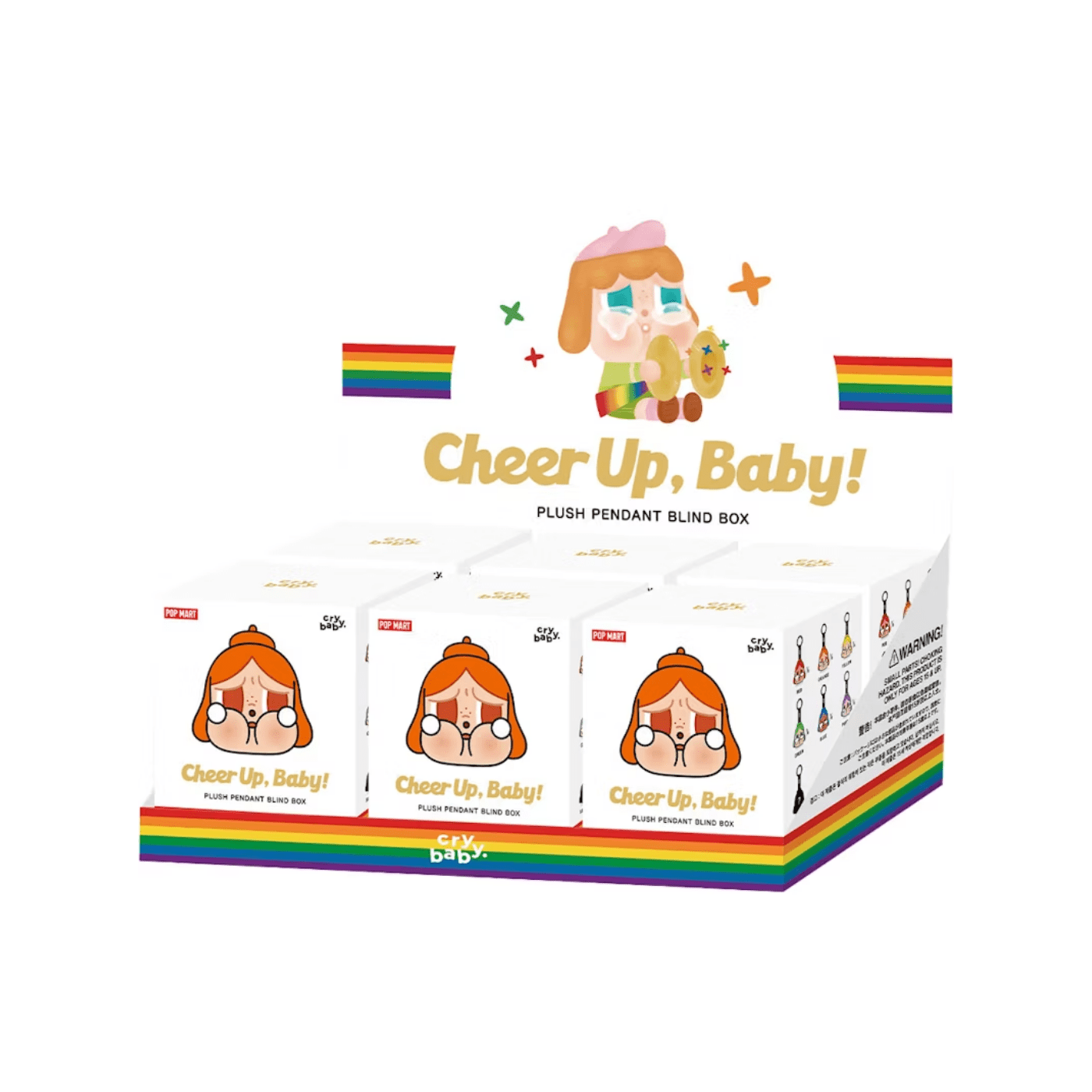 HYPE ELIXIR Pop Mart CRYBABY CHEER UP, BABY! Series Plush Pendant Sealed Case (6 Blind Box)