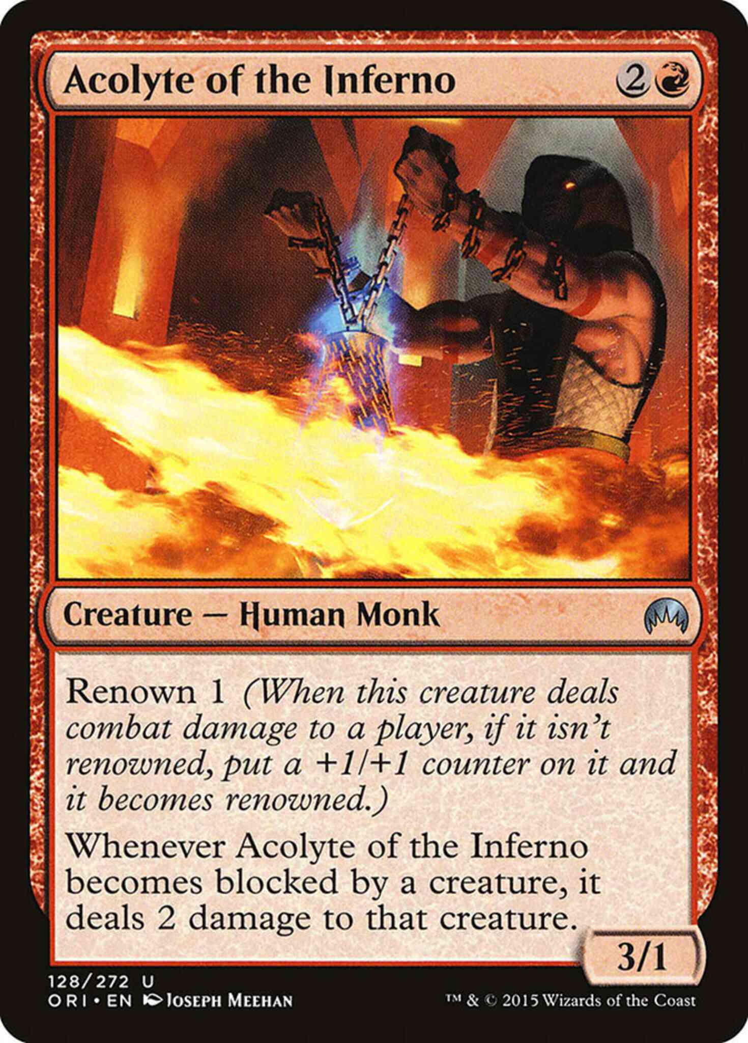 Inferno 128 magic – Acolyte of the Inferno [128] [Magic Origins] [Non-Foil]