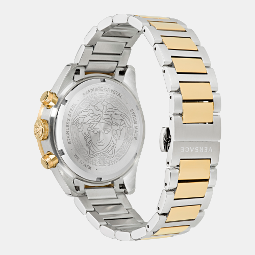 Versace Greca Dome Men Quartz Green Dial Chronograph Stainless Steel Watch VE6K00423 - view 2