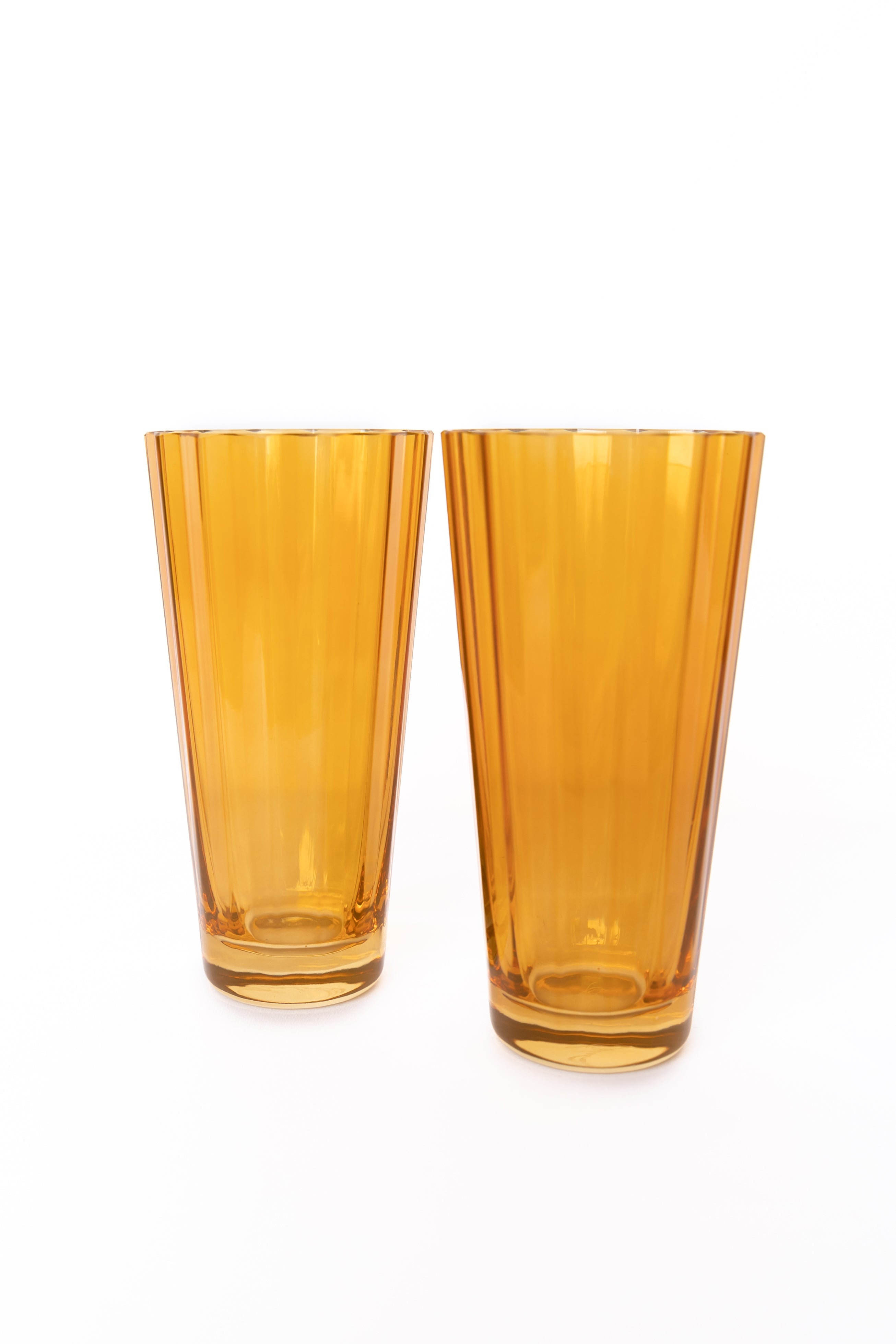 Estelle Colored Glass Estelle Colored Sunday High Balls - Set of 2 {Butterscotch} - view 6