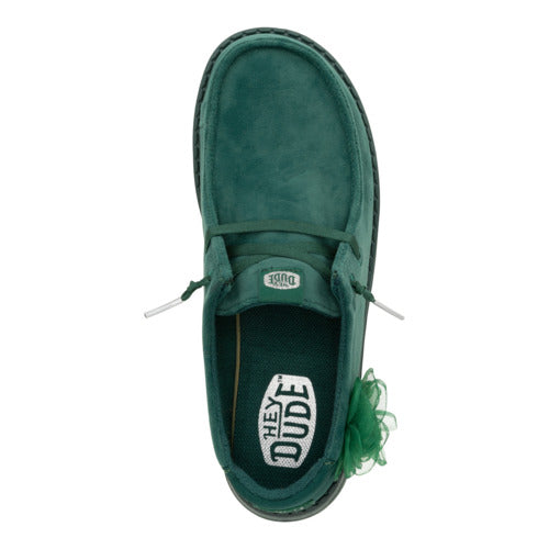 HEYDUDE shoes Wendy Velvet Rosette - Green – Women's - view 7