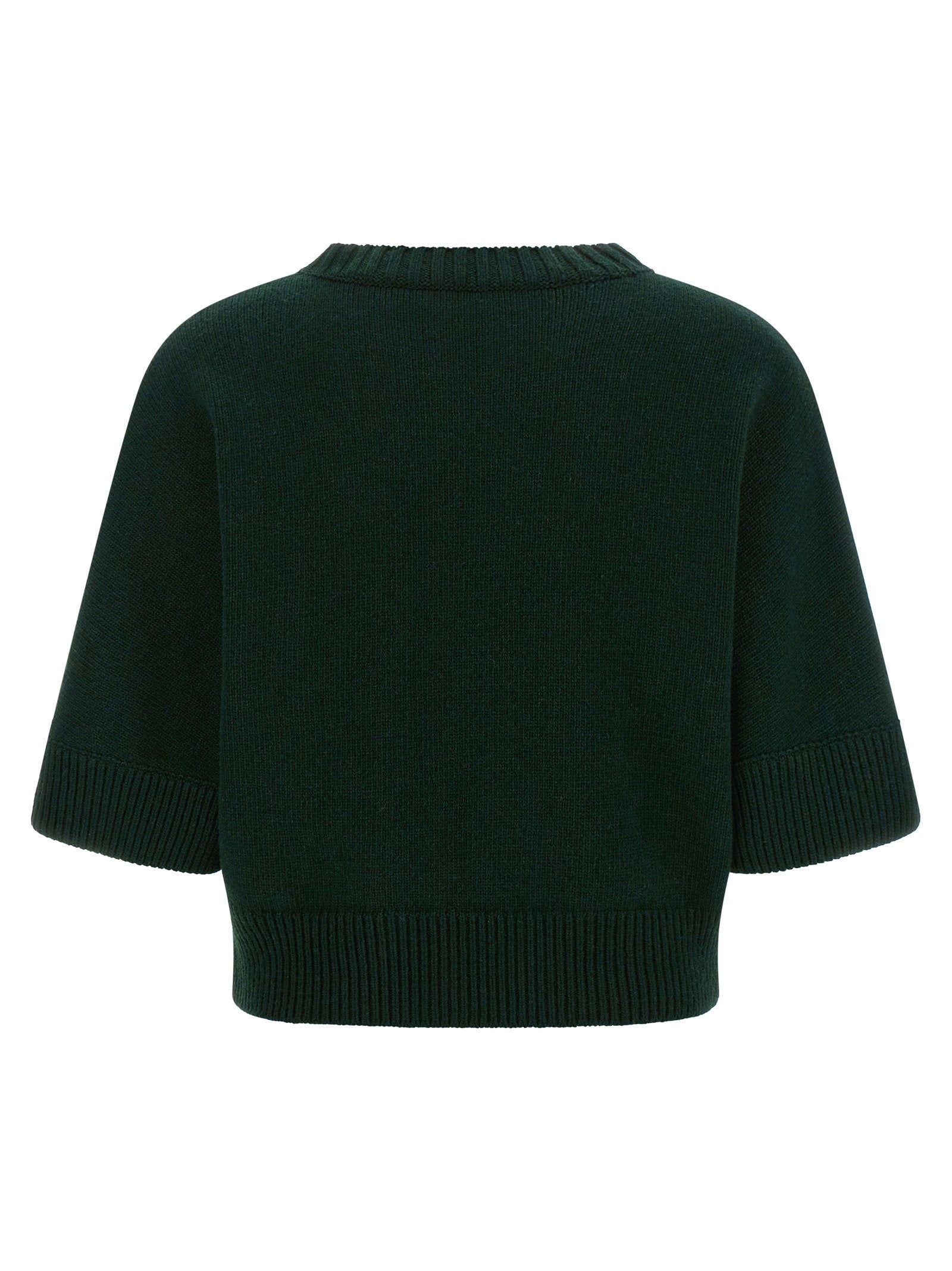 Nude Sequin Cropped Sweater - view 2