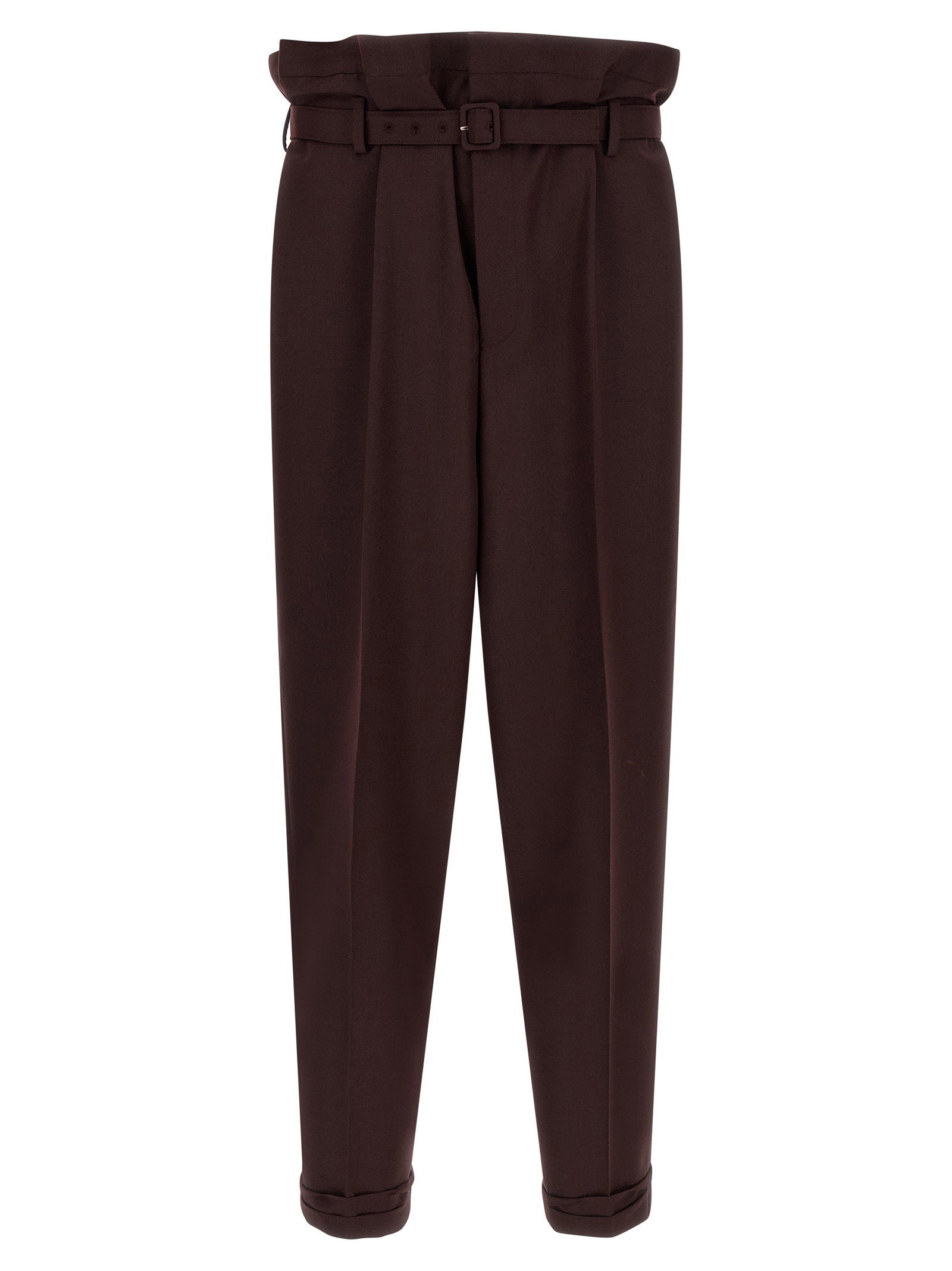 Saint Laurent Paper-bag Pants – 100% wool