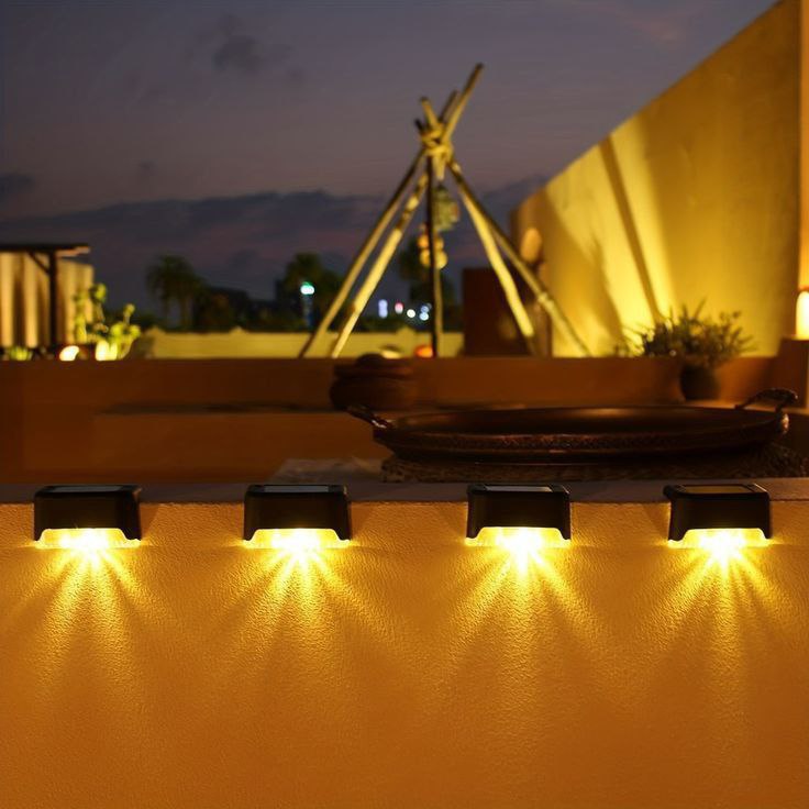 Catterton Decorative Solar-Powered Stair Deck Lights???? (Pack Of 10)