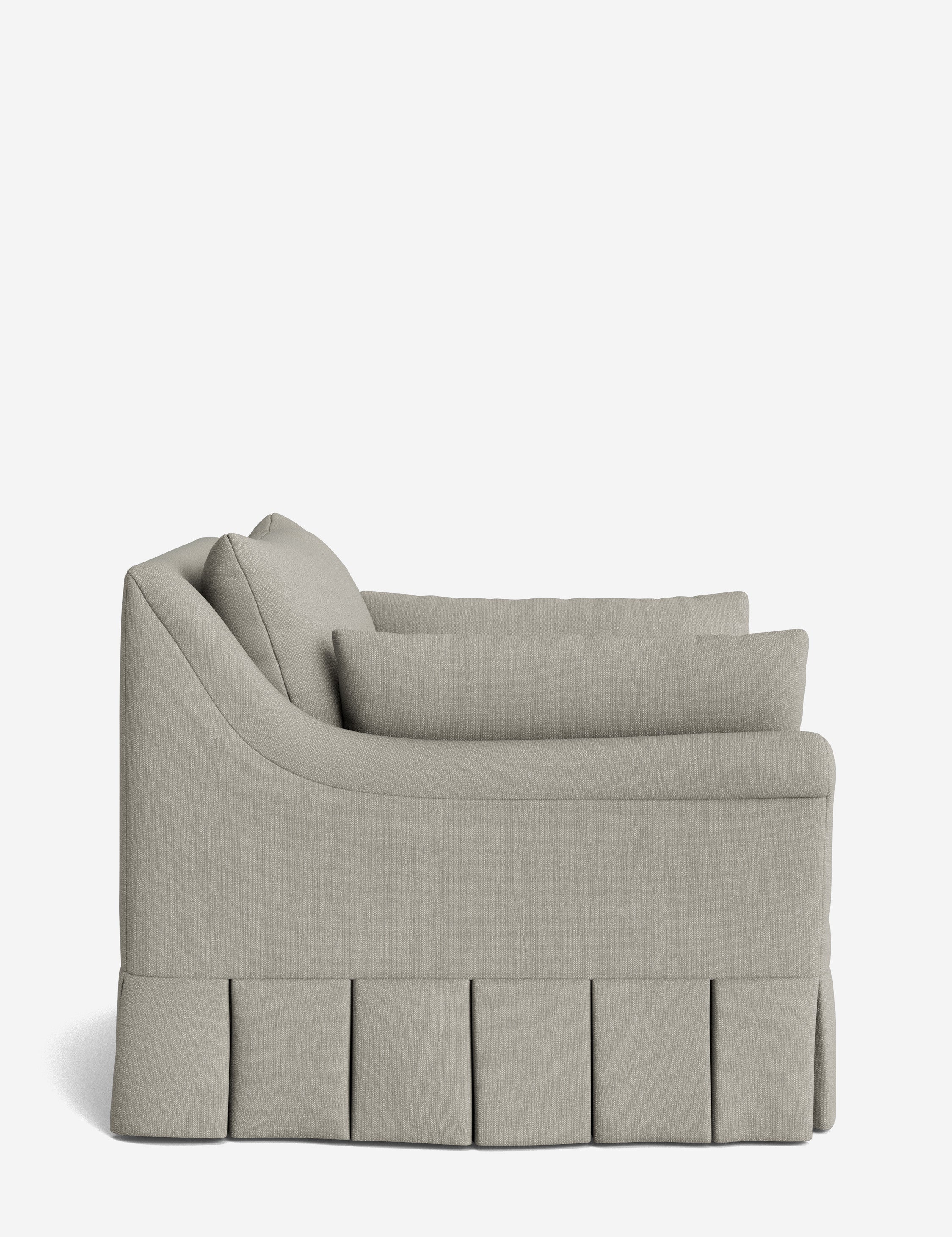 Lulu and Georgia Portola Rolled Arm Luxe Depth Pleated Chair - view 189