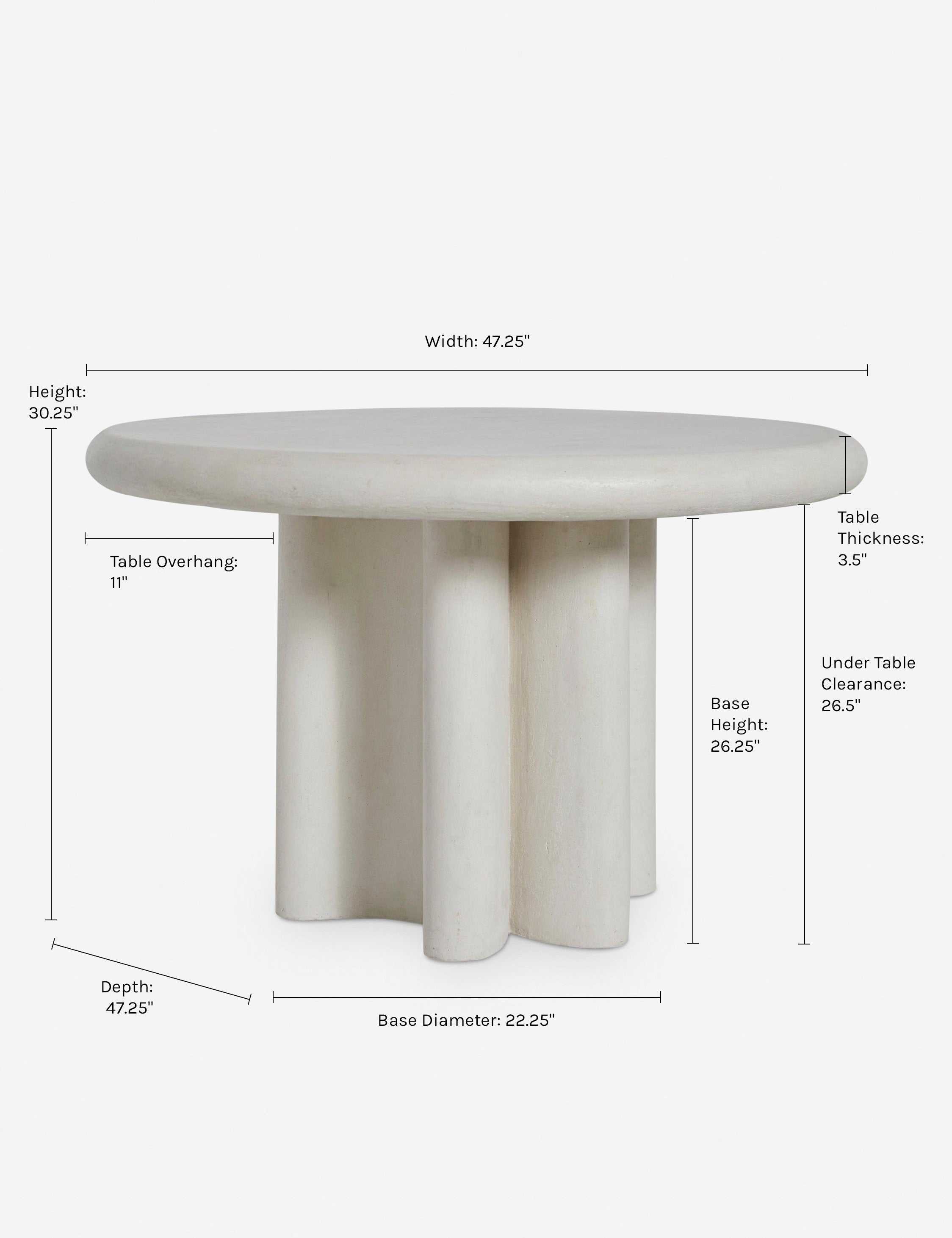 Lulu and Georgia Ruiz Indoor / Outdoor Round Dining Table - view 7