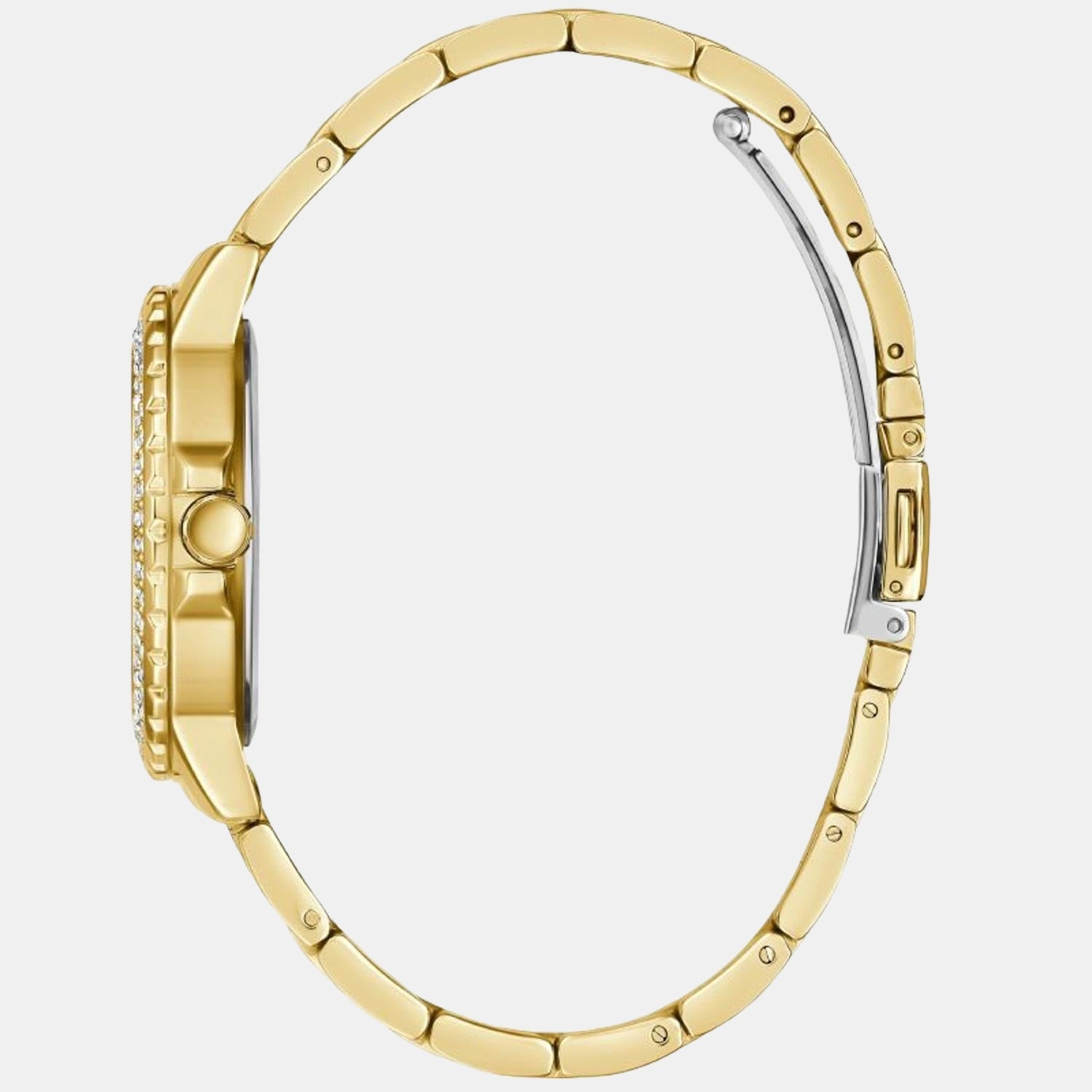Guess Crown Jewel Women Quartz Gold Dial Chronograph Stainless Steel Watch GW0410L2 - view 2