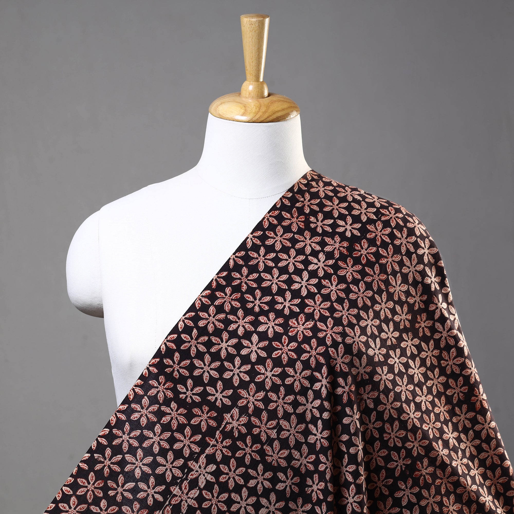 HAVELI CHRONICLES Black - Bagru Block Print Cotton Fabric 20