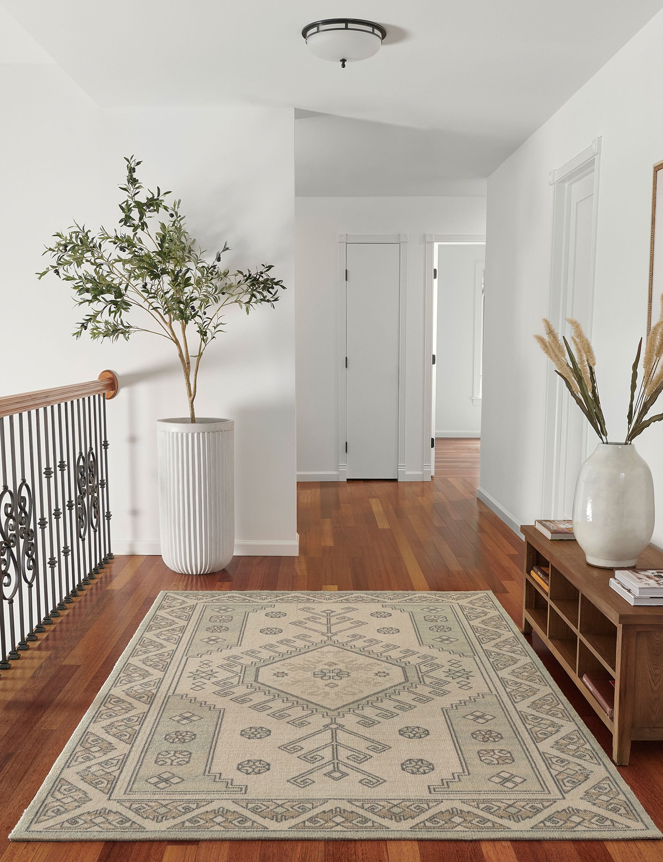 Lulu and Georgia Navia Wool-Blend Rug – Sage - view 2