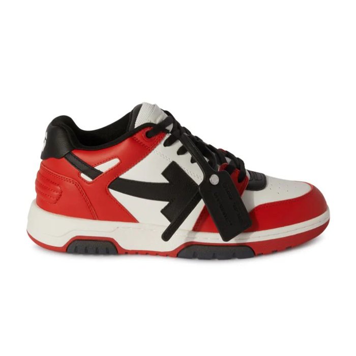 HYPE ELIXIR OFF-WHITE Out Of Office Low Tops Black White Red