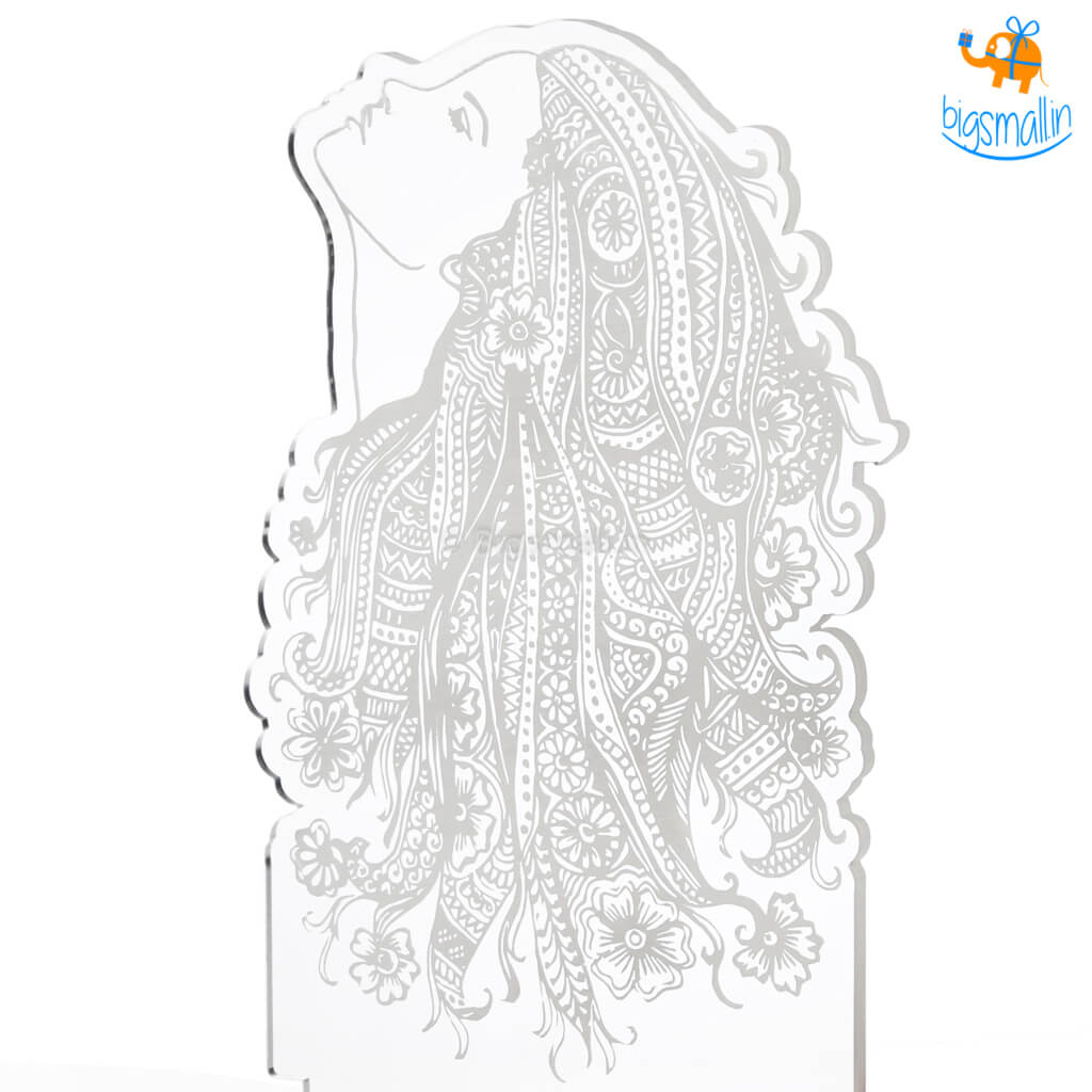 India Vibes Girl Portrait Hologram Lamp - view 7