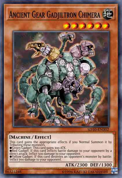 Yu-Gi-Oh! Ancient Gear Gadjiltron Chimera - SD10-EN002 - Common - 1st Edition