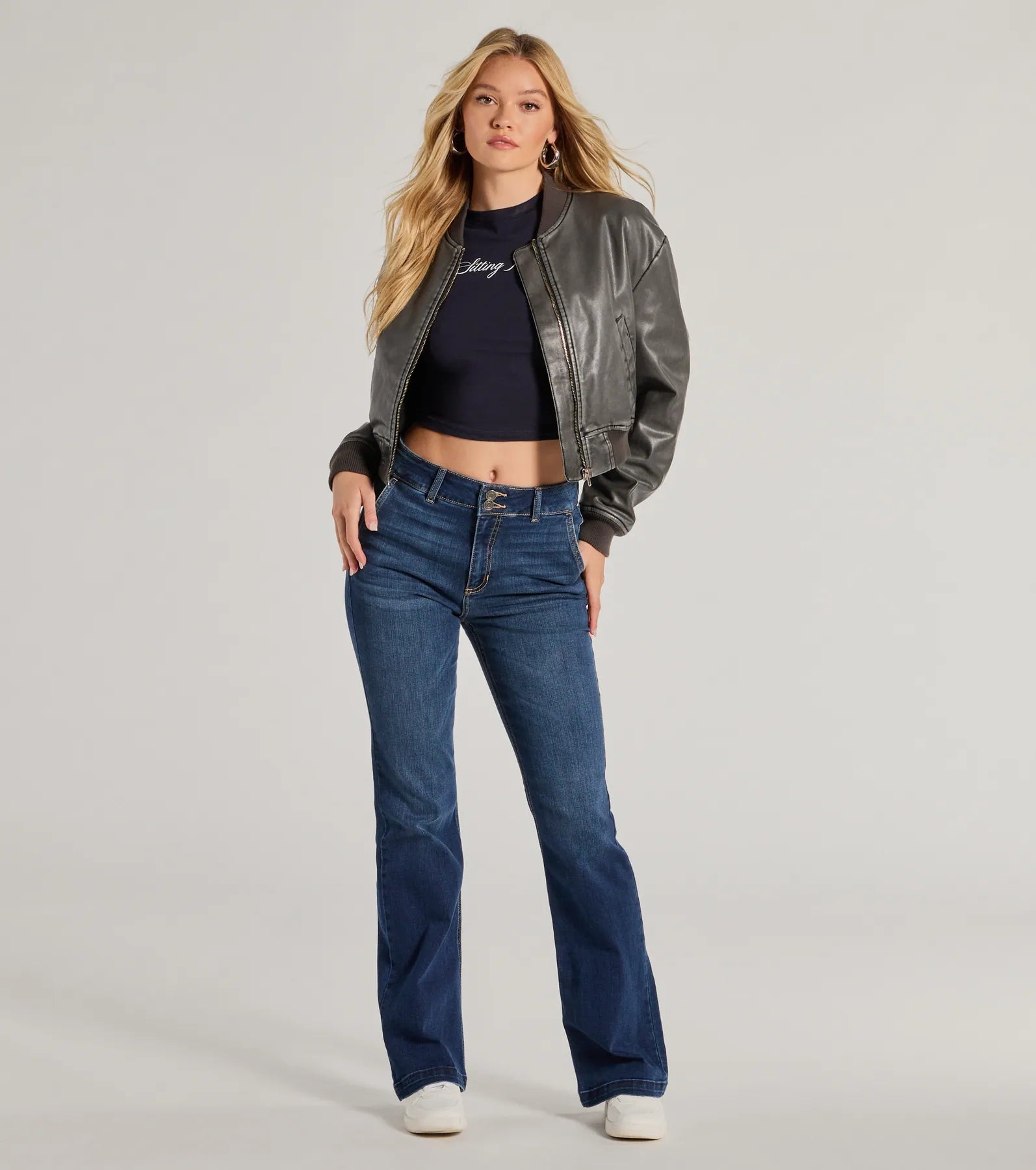Windsor Effortless Staple High-Rise Bootcut Jeans