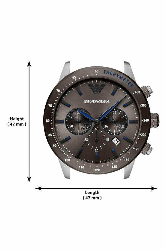 Emporio Armani Mario Grey Dial Men 43mm - view 2
