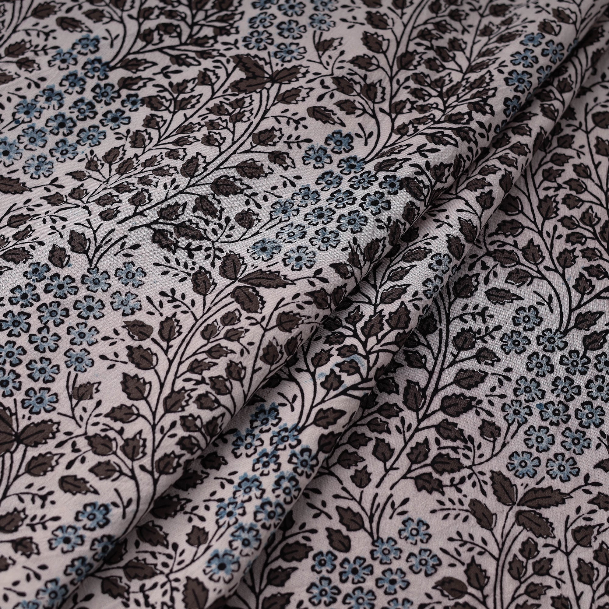 BAGH PRINTS BY UMAR FARUK KHATRI Brown - Natural Dyed Cotton Bagh Print Fabric 03 - view 2