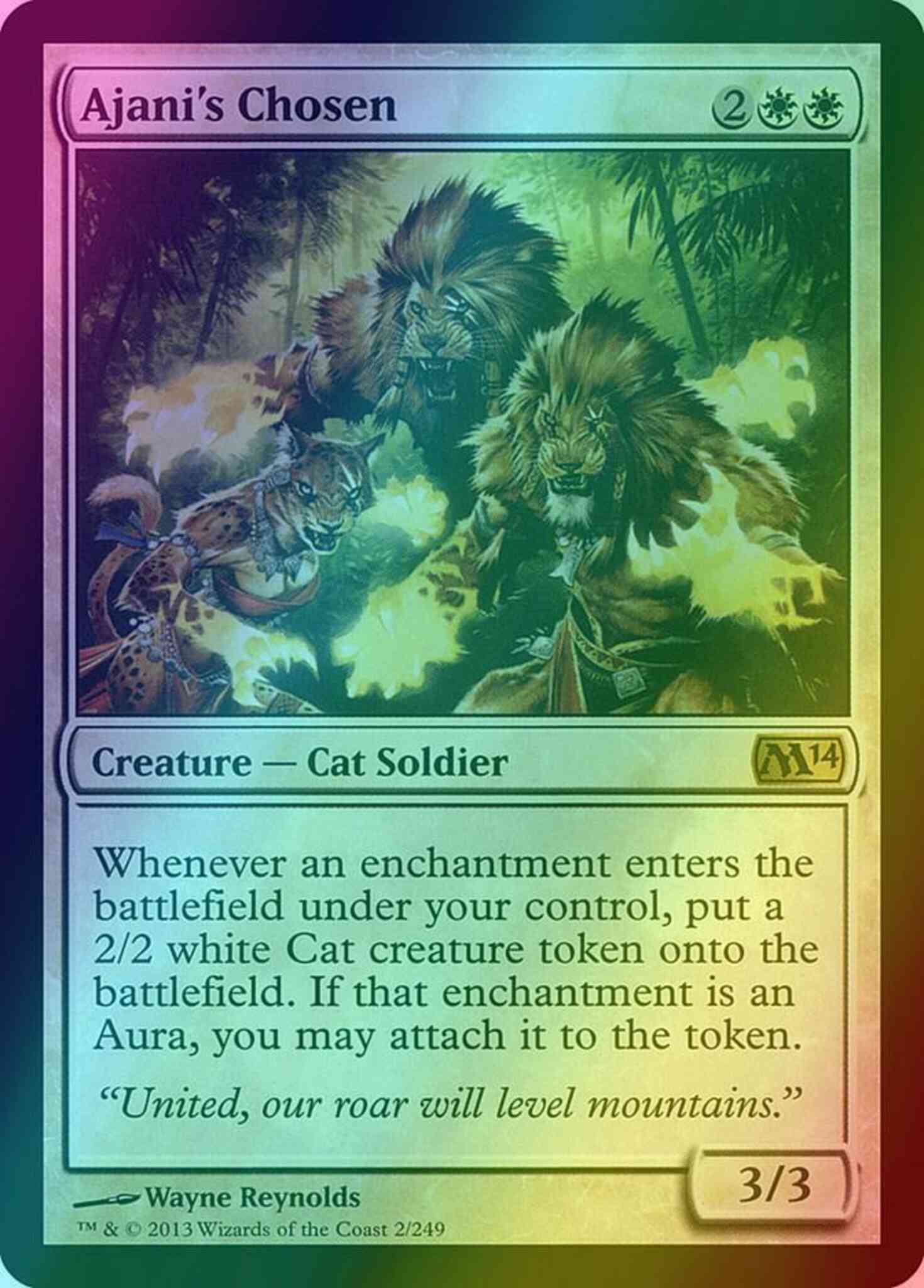 Chosen magic – Ajani's Chosen [Magic 2014] [Foil]