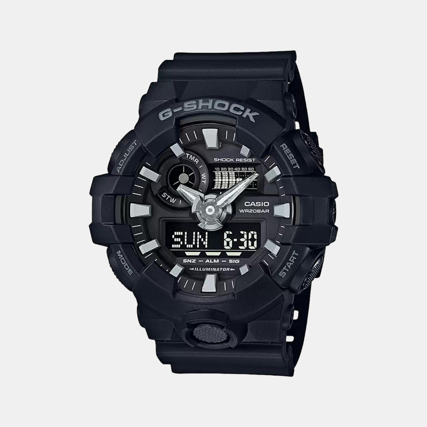 Casio G-Shock Men Quartz Black Dial Analog-Digital Resin Watch G715