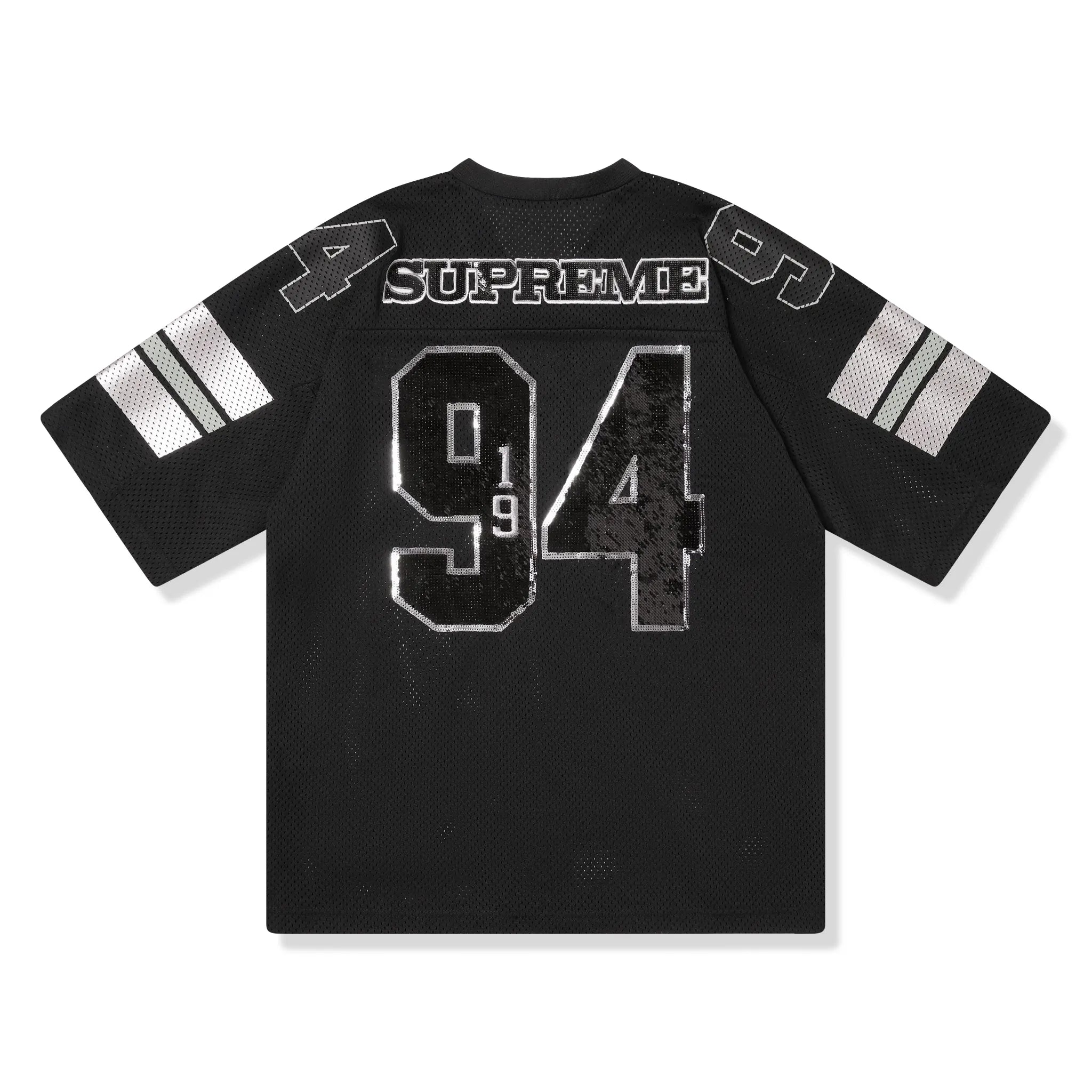 Supreme Sequin Black Football Jersey (FW25) - view 2
