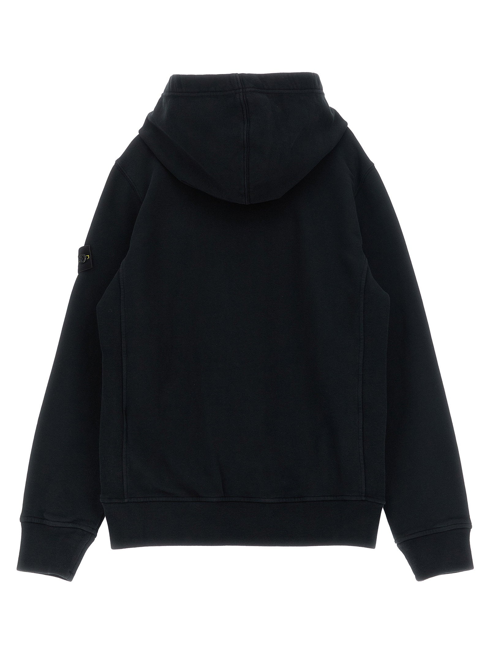 Stone Island Junior Badge Logo Hoodie – 100% cotton - view 2
