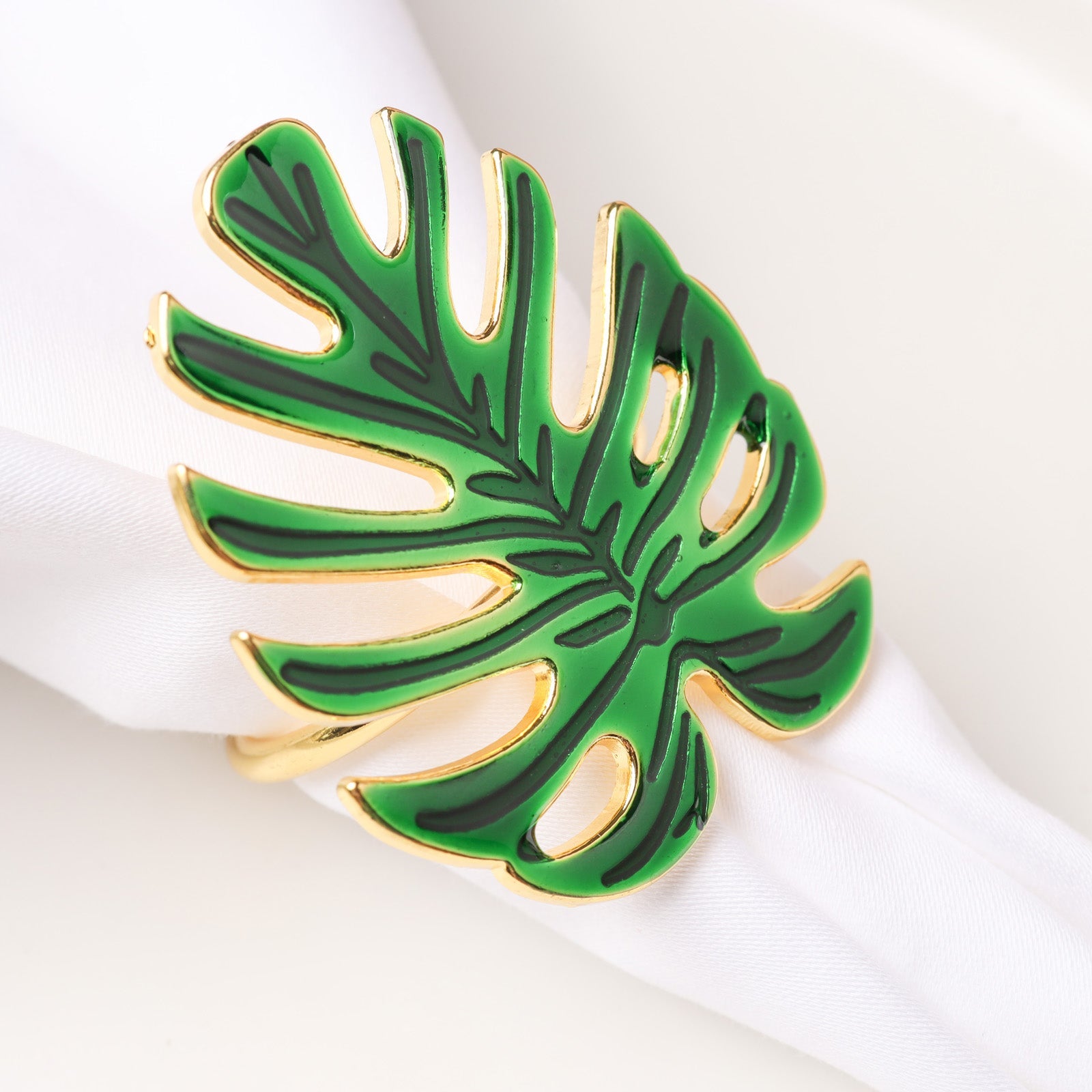 Nestasia Gold Leaf Napkin Ring - view 2