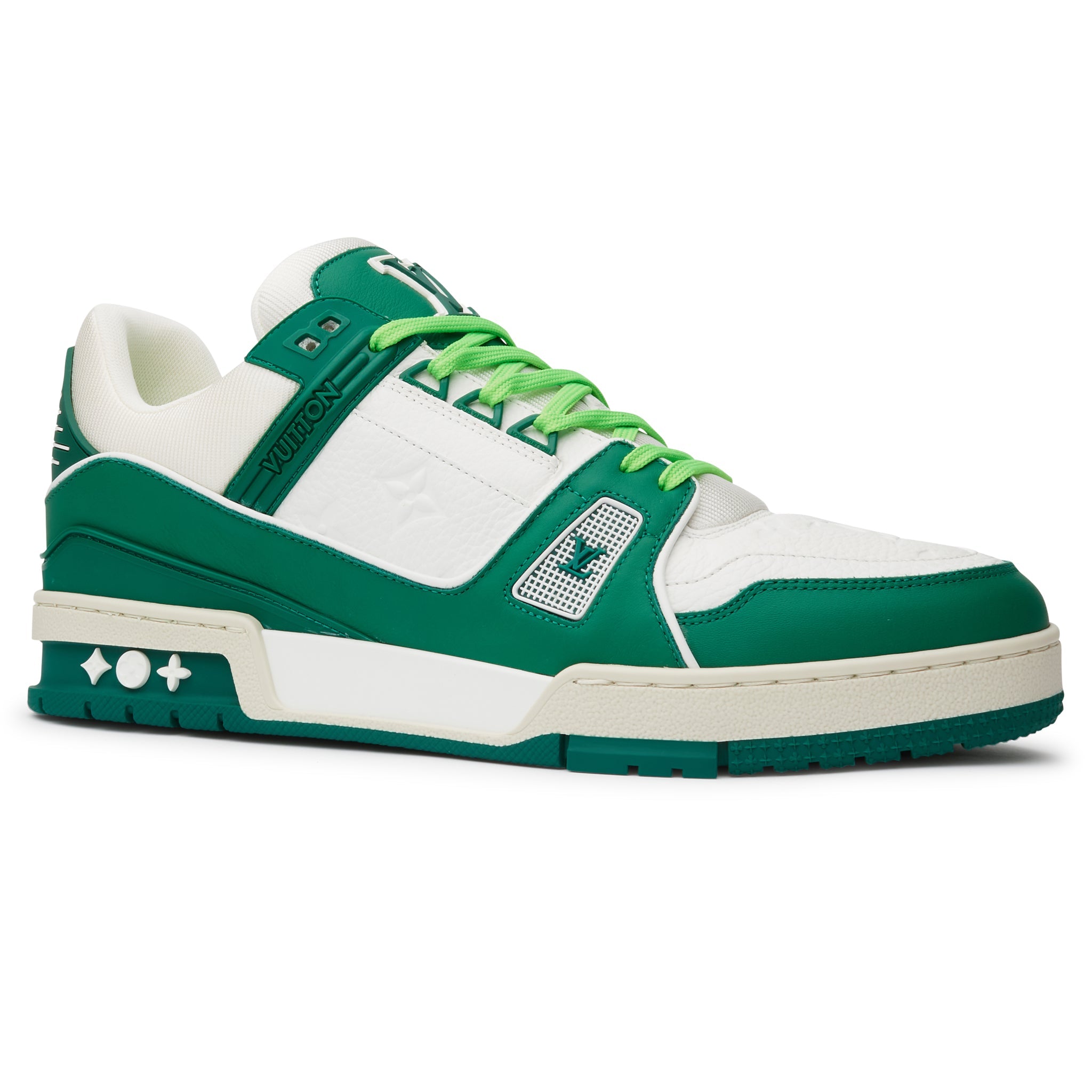 Louis Vuitton LV Trainer White Green Sneaker - view 2