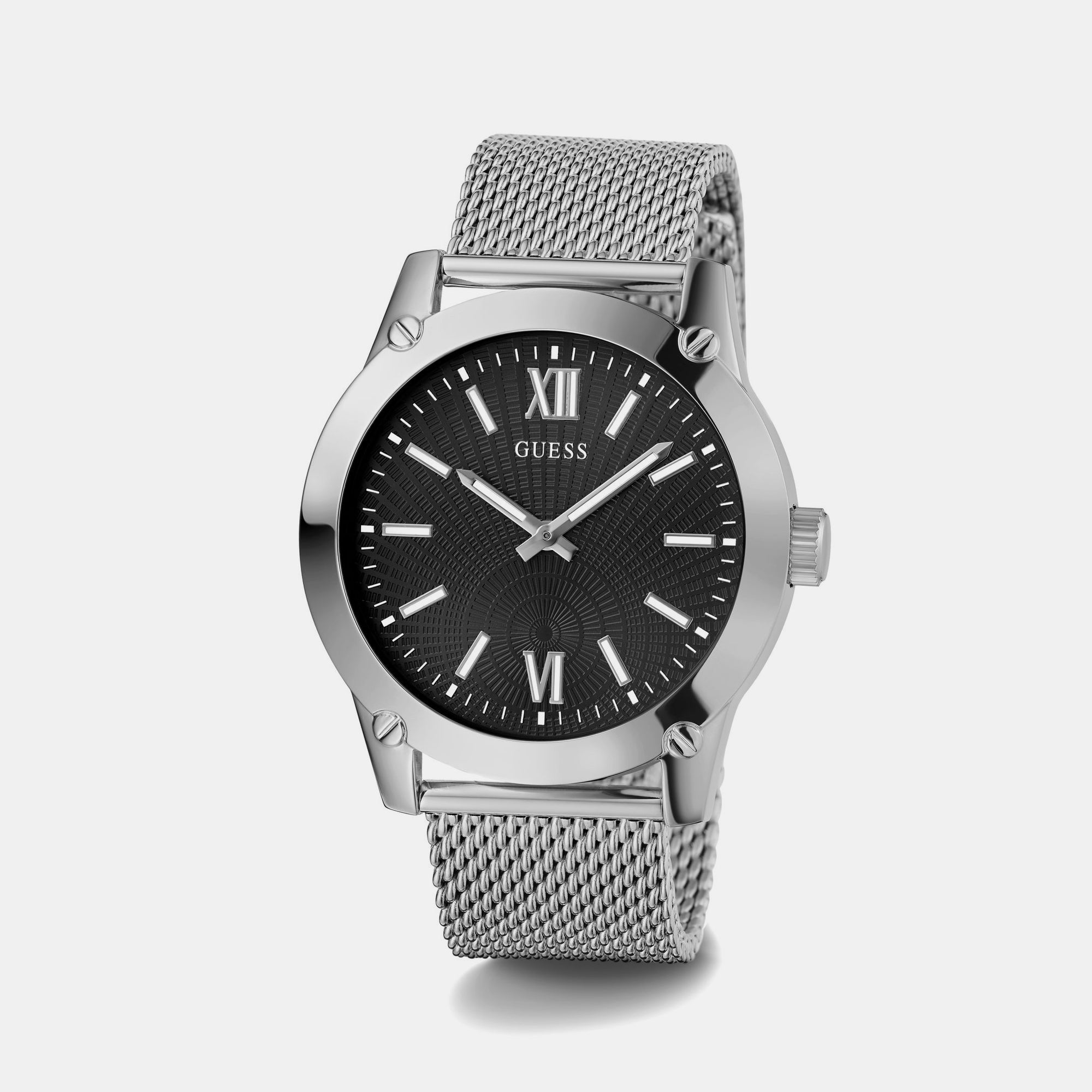 Guess Crescent Men Quartz Black Dial Analog Mesh Watch GW0629G1 - view 5