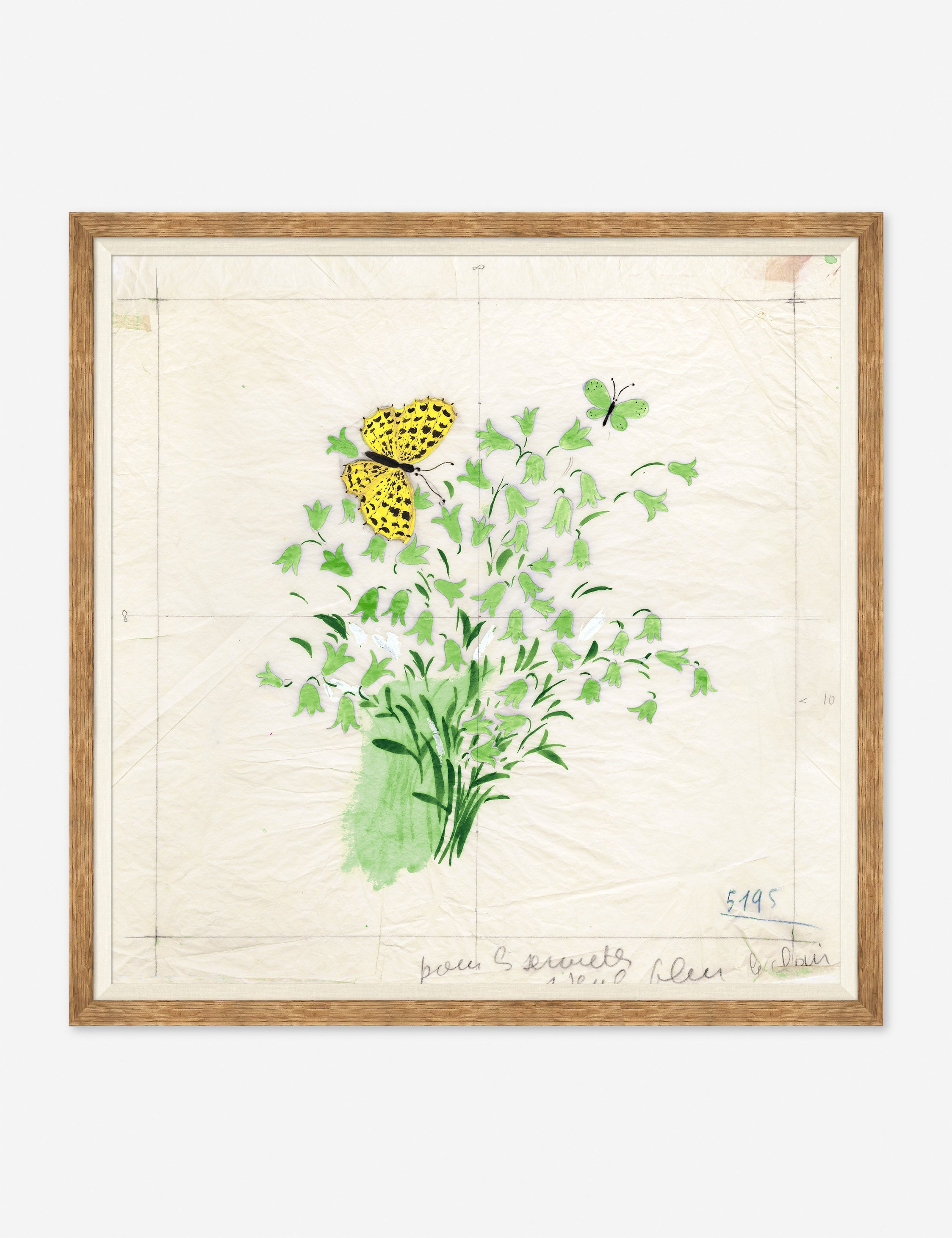 Lulu and Georgia Clochettes et Papillon I Print by Paule Marrot