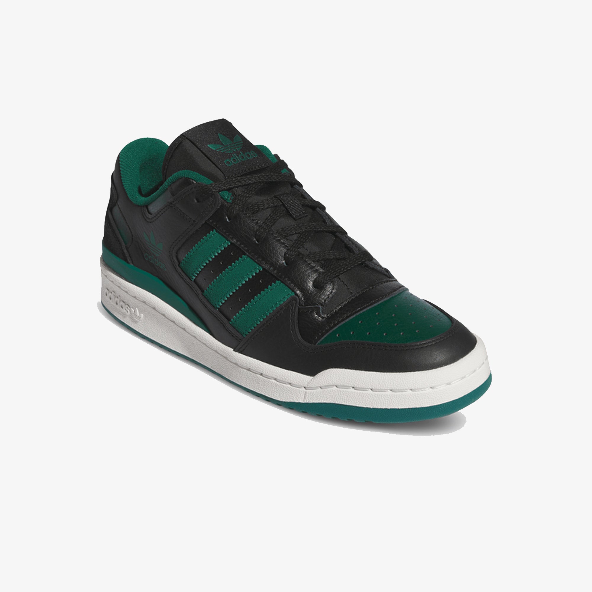 Adidas Originals | FORUM LOW CL { CORE BLACK/COLLEGIATE GREEN/CLOUD WHITE