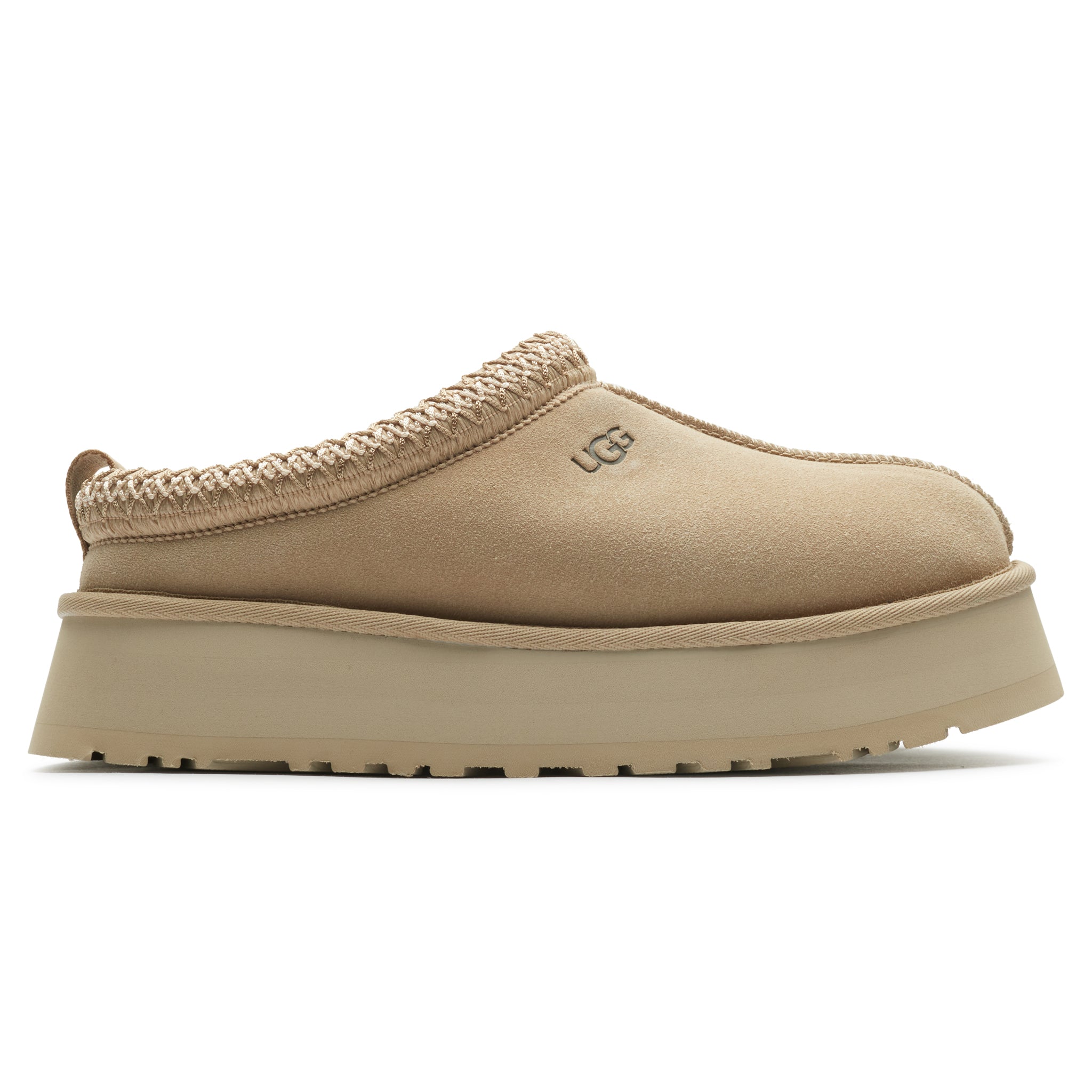 UGG Tazz Platform Mustard Seed Slippers (W) – Beige