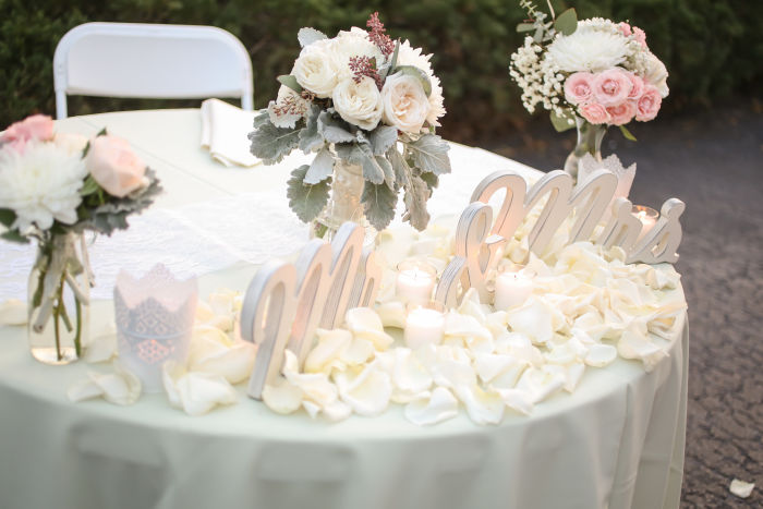 fiftyflowers.com Soft Pink and Sage Green Wedding Flowers - view 15