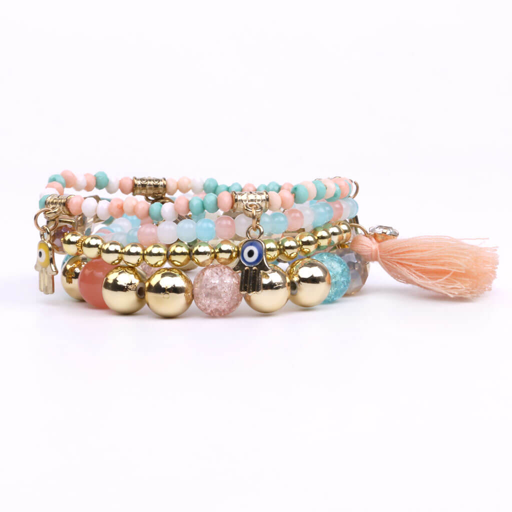 Bigsmall Evil Eye Bracelet Set - view 2