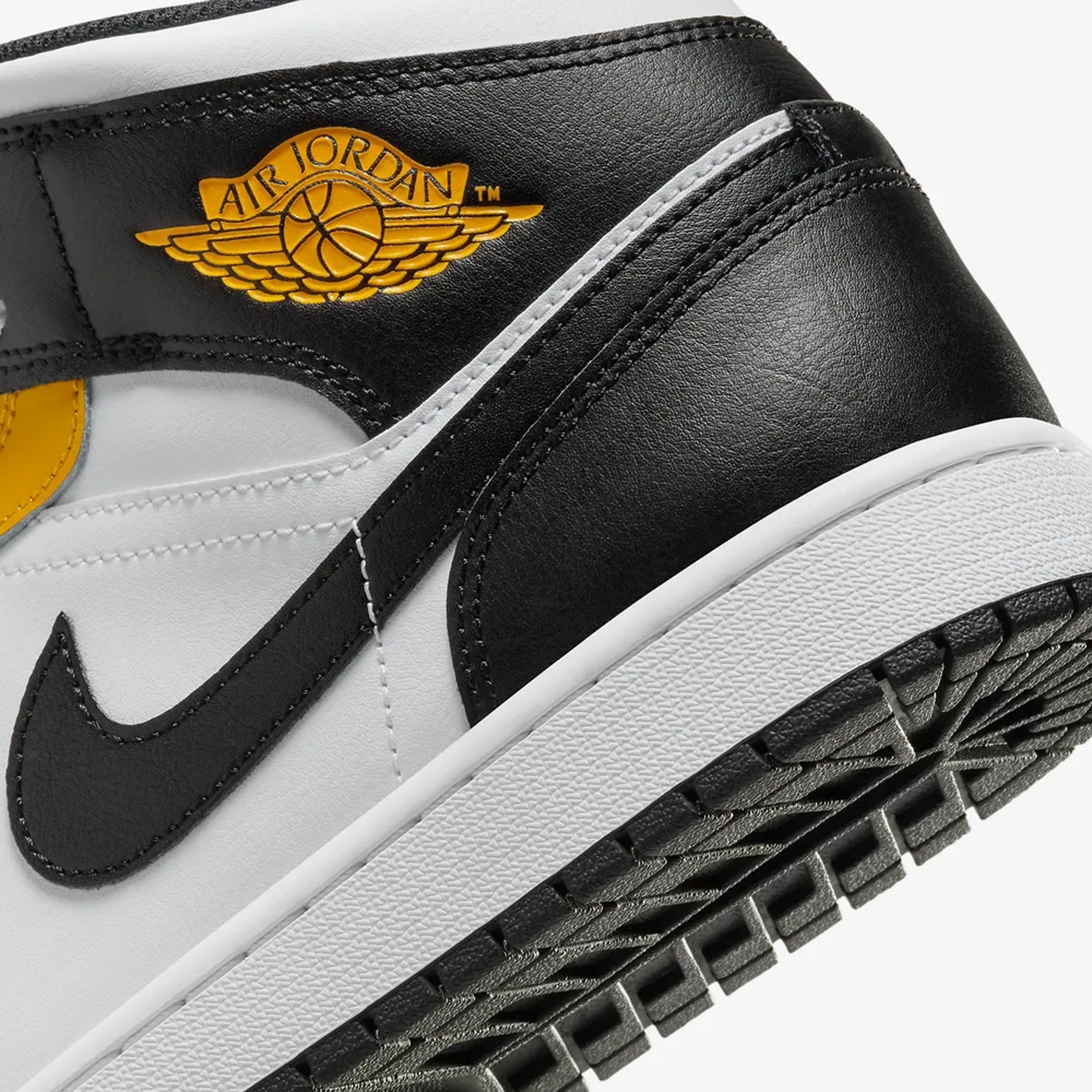 Jordan | AIR JORDAN 1 MID { YELLOW OCHRE/BLACK-WHITE-YELLOW OCHRE - view 4