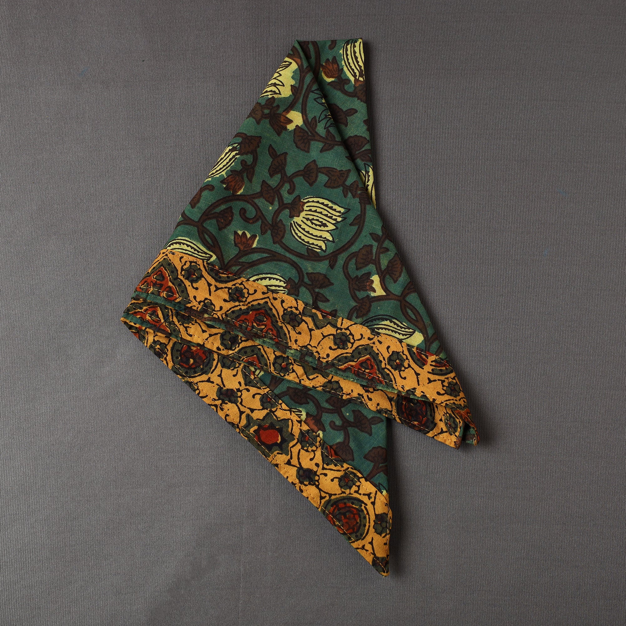 NOORI BAZAR Ajrakh Block Printed Cotton Bandana