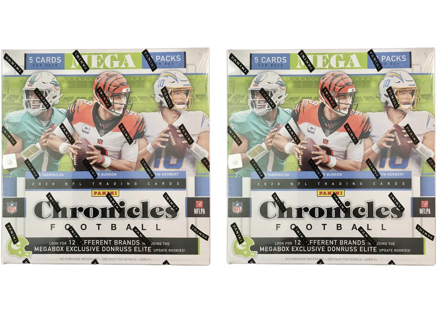 2020 Panini Chronicles Football Donruss Elite Mega Box 2x Lot