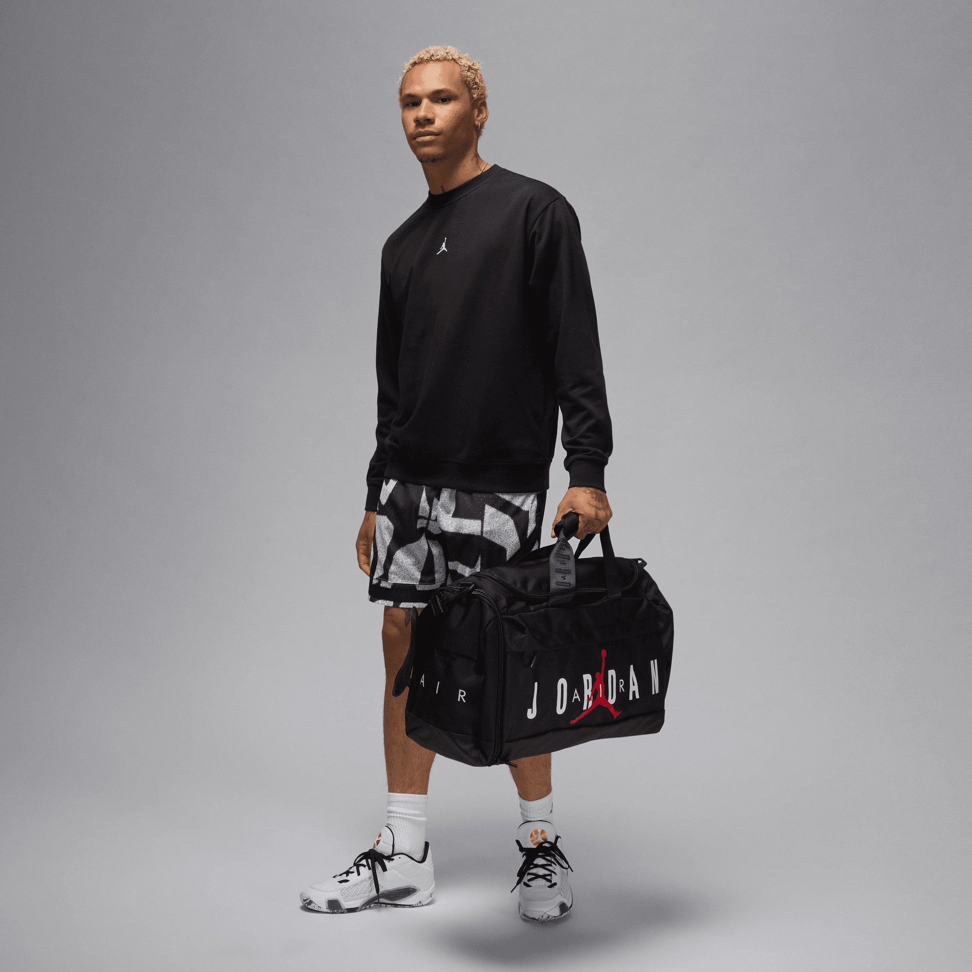 Jordan | Jordan Sport Dri-fit Mesh Diamond Shorts { Black/black - view 6